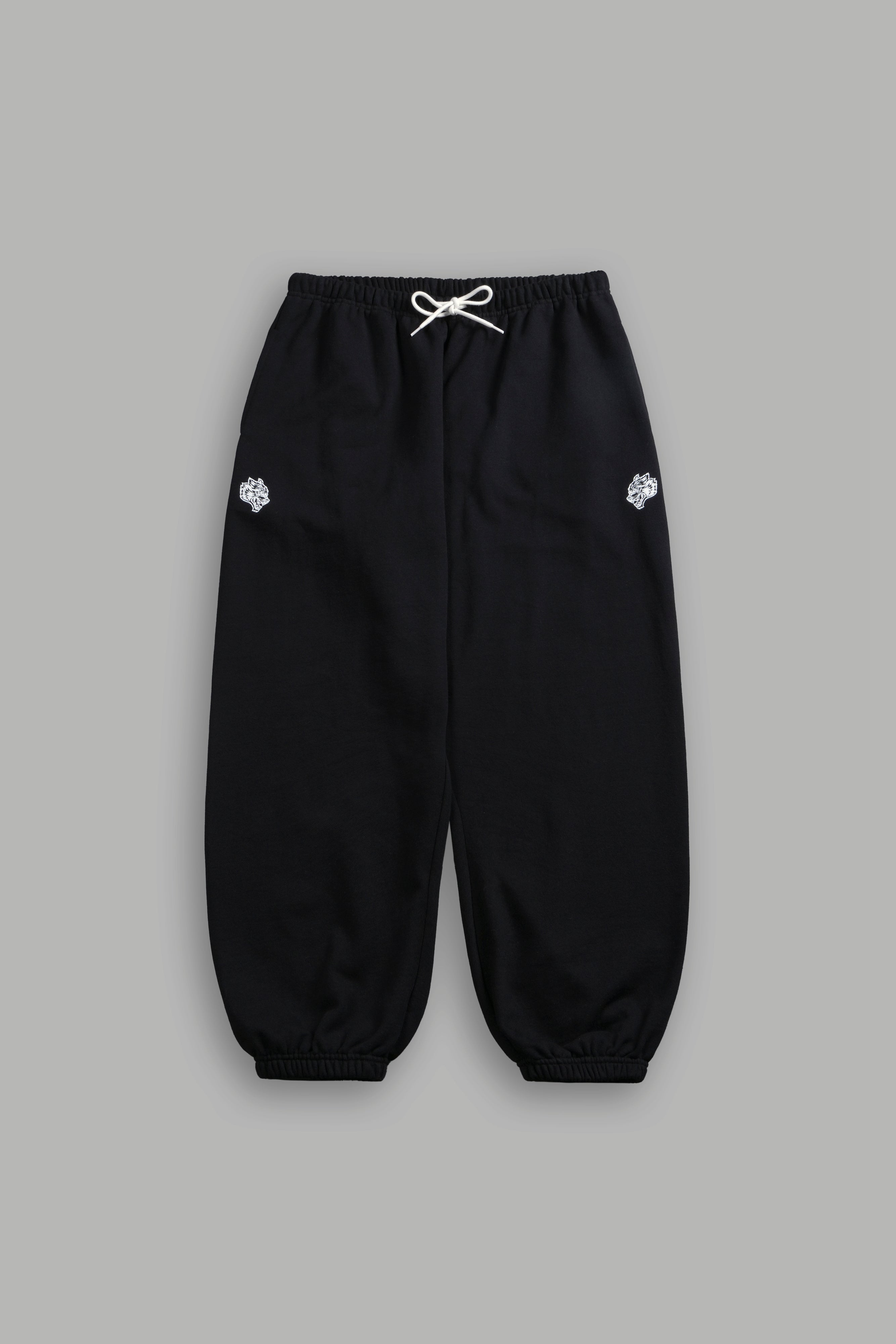 Dual Lounger Unisex Sweat Pants in Black