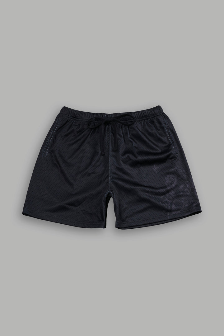 Sacred Flash Mesh Shorts in Black