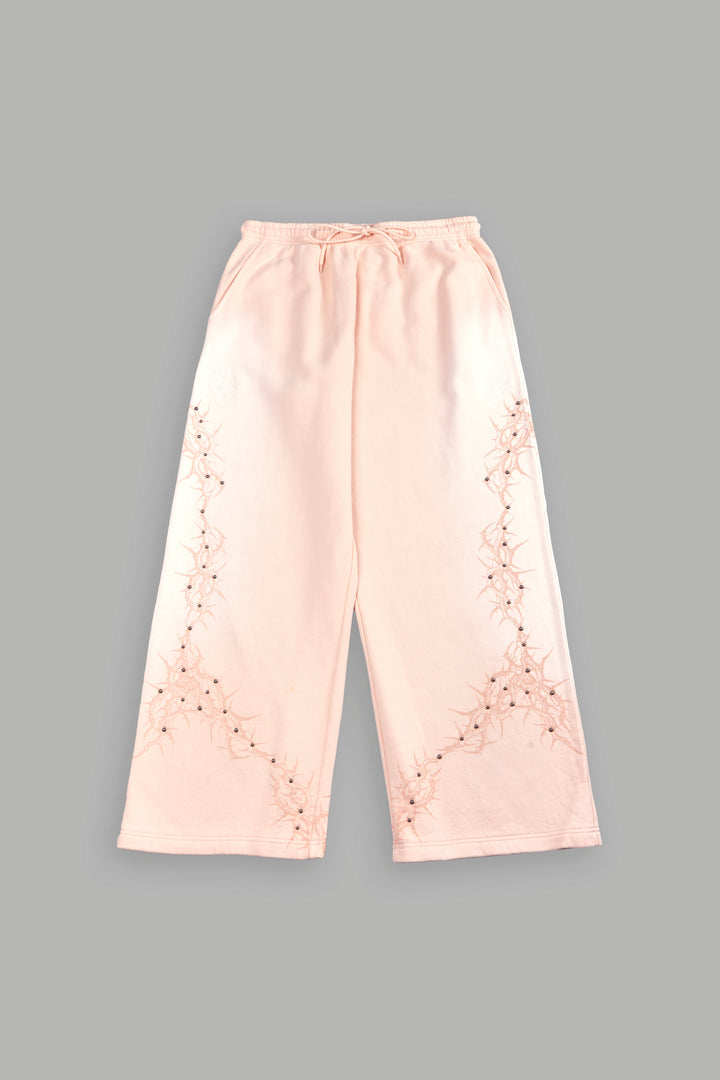 Exo Thorns Lennox Sweat Pants In Pink Salmon Sun Fade