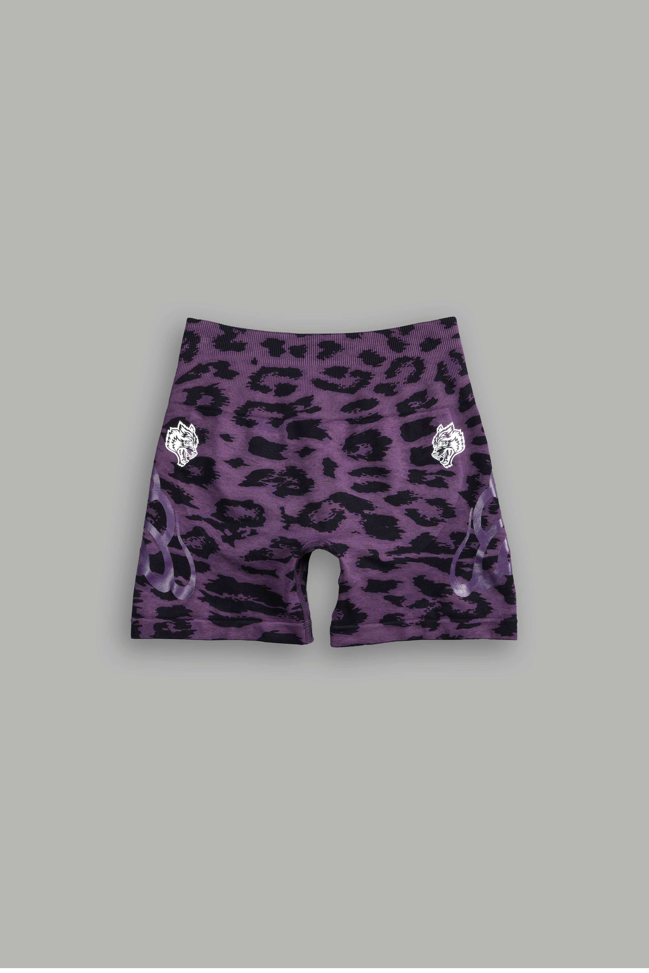 Dual Wolf V2 Everson Seamless "Training" Shorts in Leopard Purple Tonal Energy
