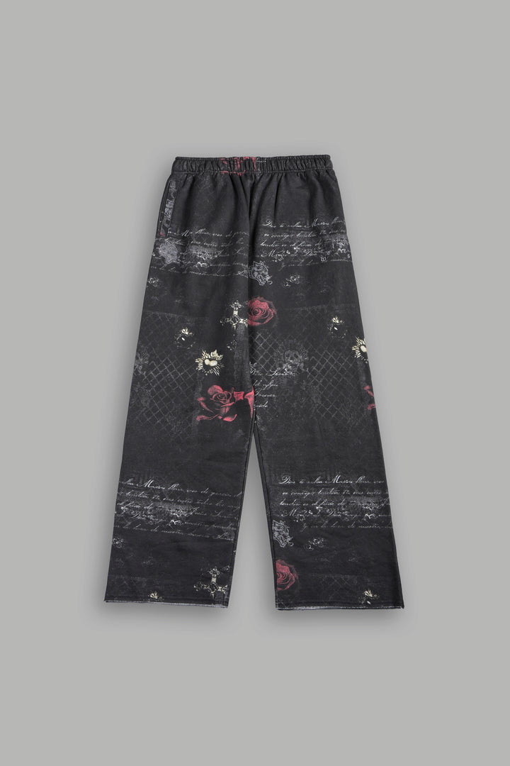 Wolves Pyramid Big Cozy Sweats In Rosas Del Corazon