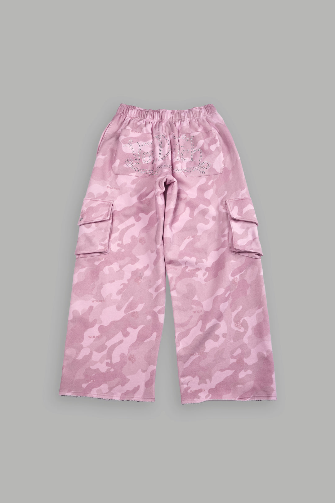 Y2Kulture Durst Cargo Sweats in DSVD Bubblegum Camo