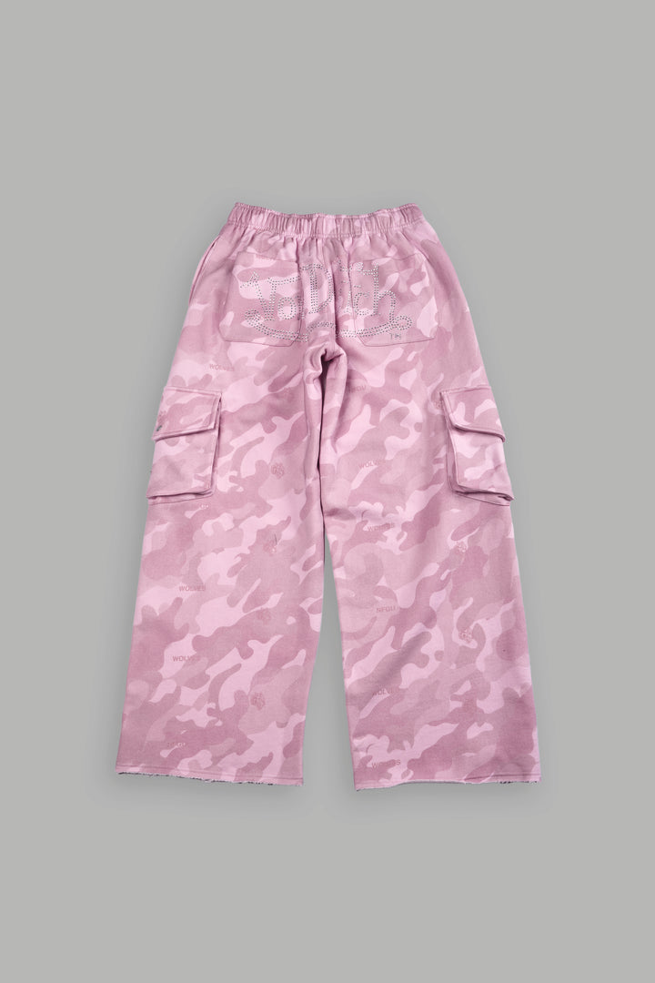 Y2Kulture Durst Cargo Sweats in DSVD Bubblegum Camo