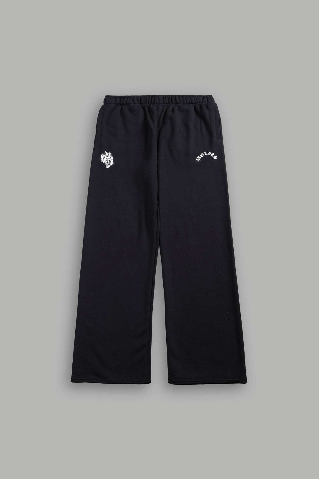 Wolves Chopper Big Cozy Sweats in Black