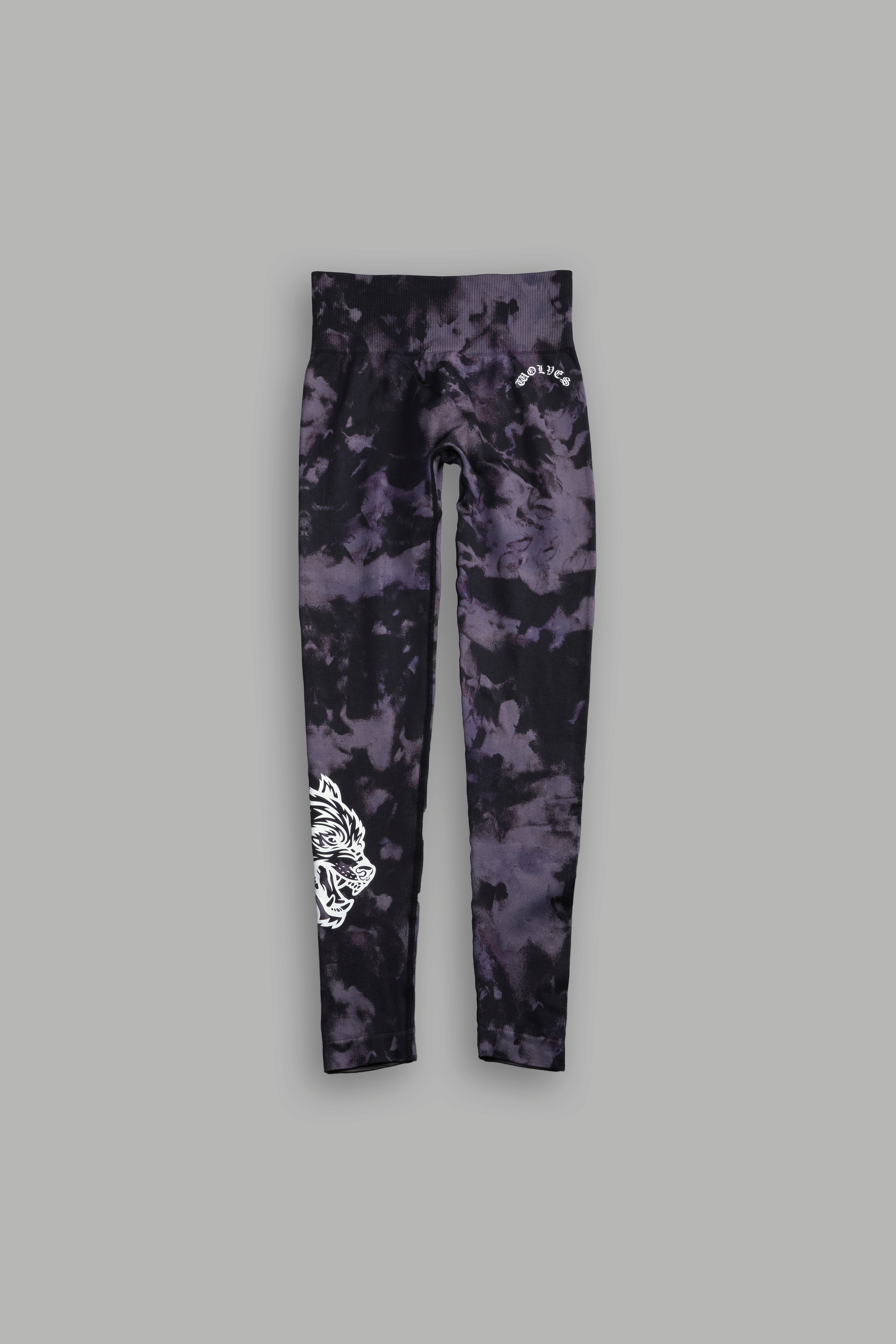 Chopper "Everson" Scrunch Leggings in Big Purple Night Marble
