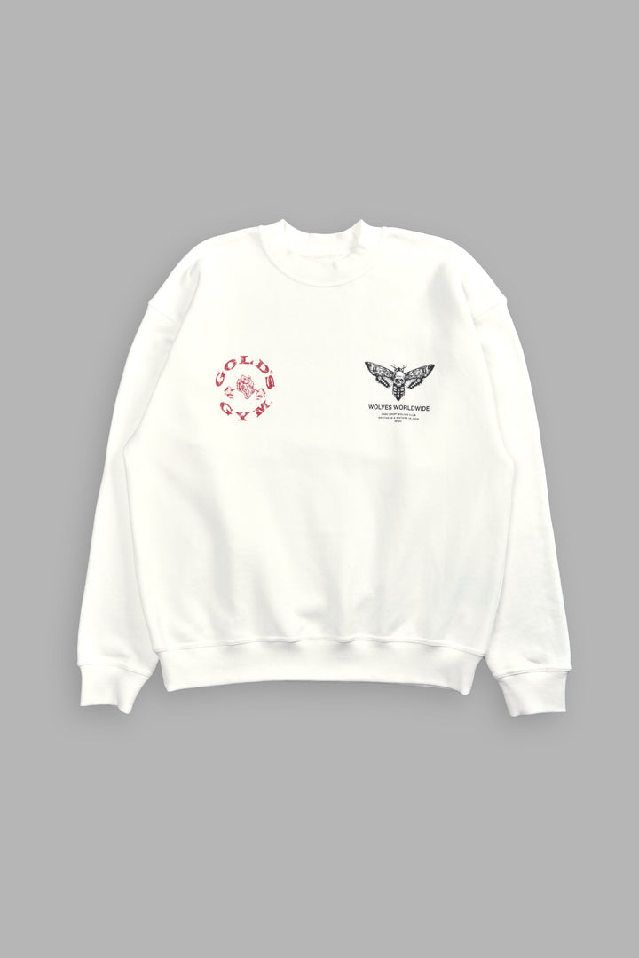 Gold's Moth She London Crewneck in Cream