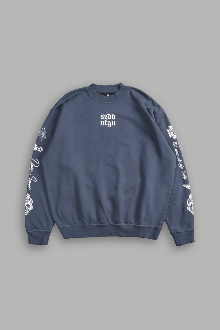 Always SSDD NFGU London Crewneck in Darc Blue