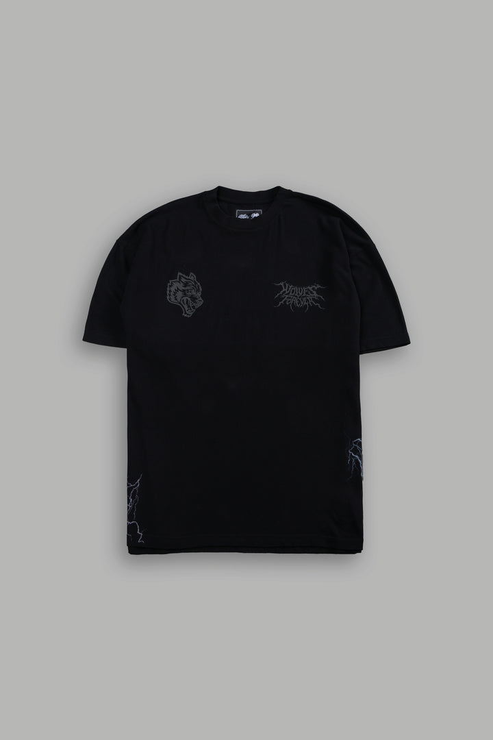 Darc Akuma "Side By Side" Series Premium Oversized Tee in Black