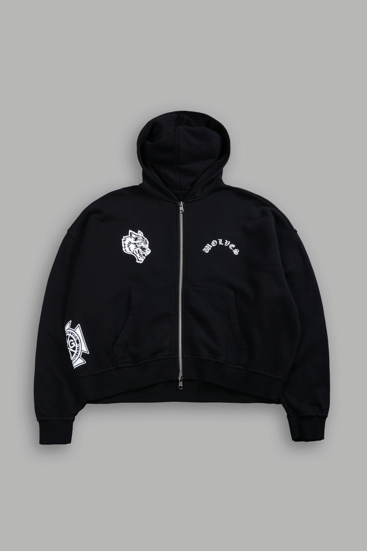 Next Of Kin NFGU Vex Double Zip Hoodie in Black