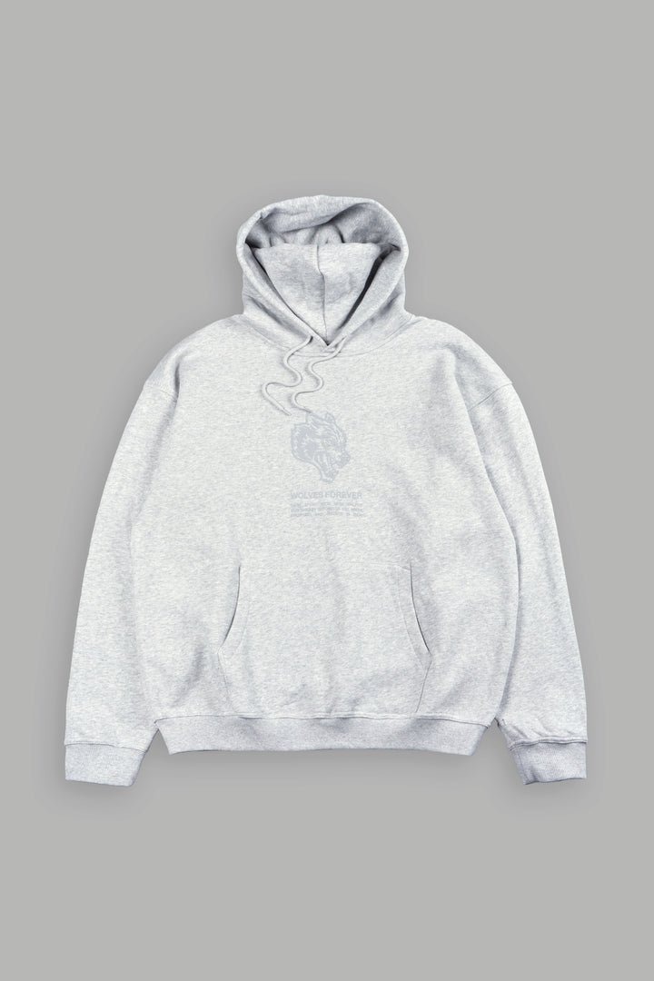 Wolves Have Your Back Bishop Hoodie In Light Athletic Gray