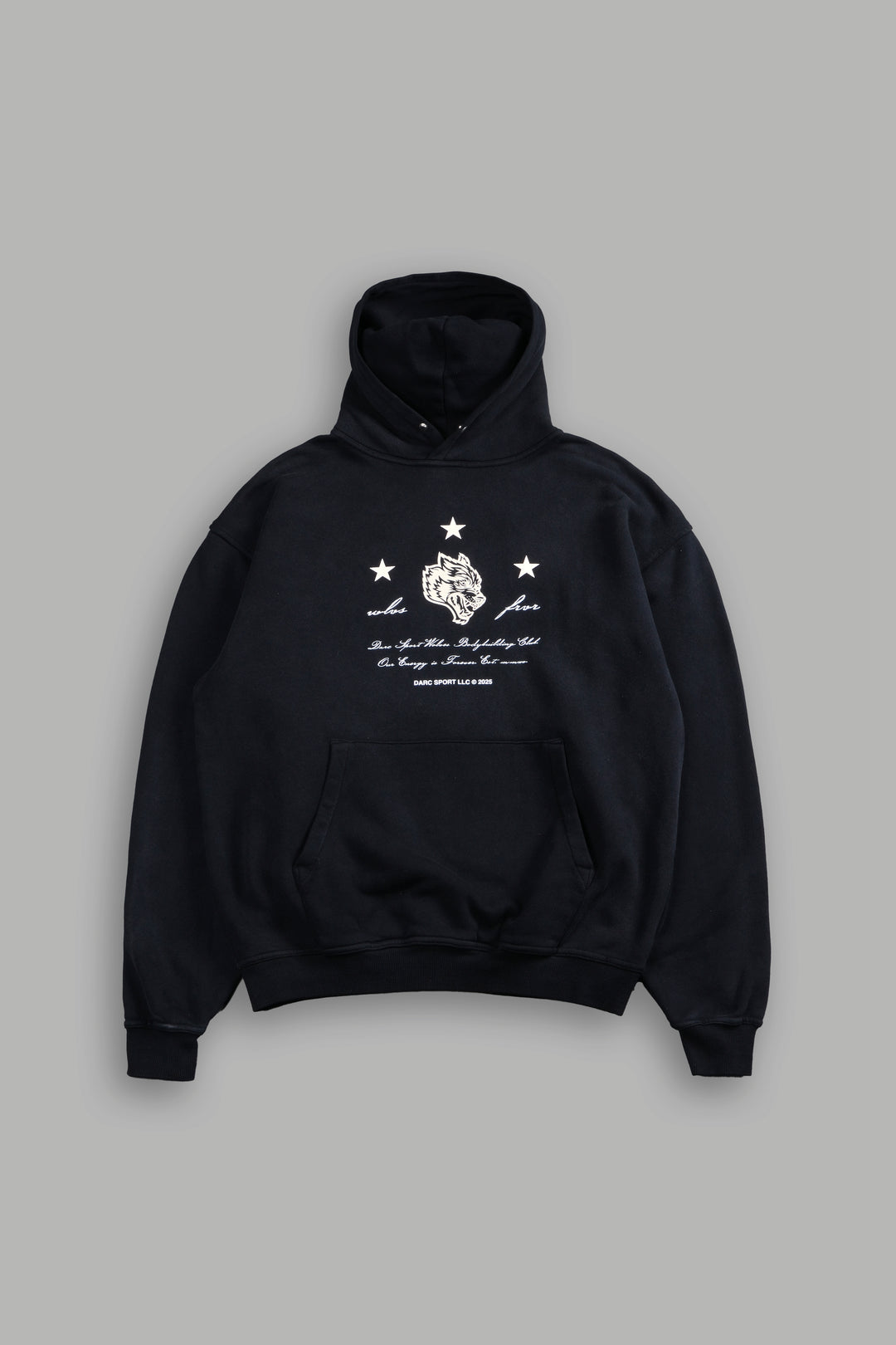 She's a Star Unisex "Pierce" Hoodie in Black Drift Wash