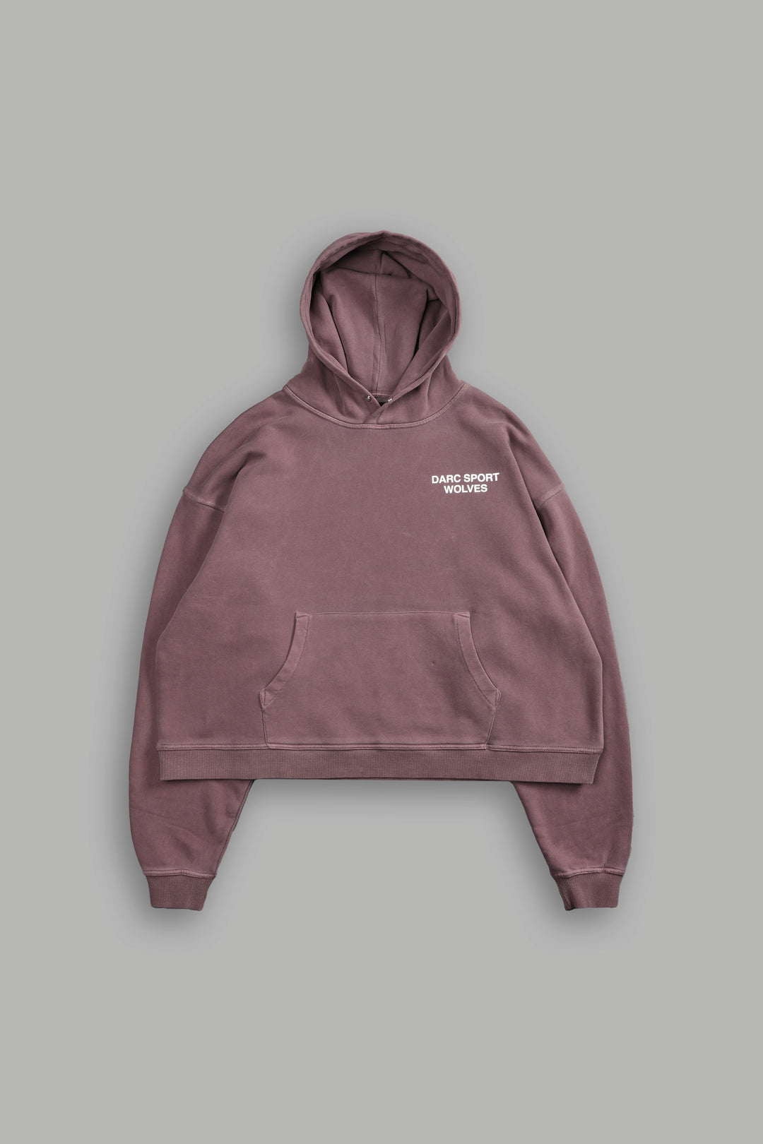 Darc Sport Wolves "Box Cut" Hoodie in Mauve