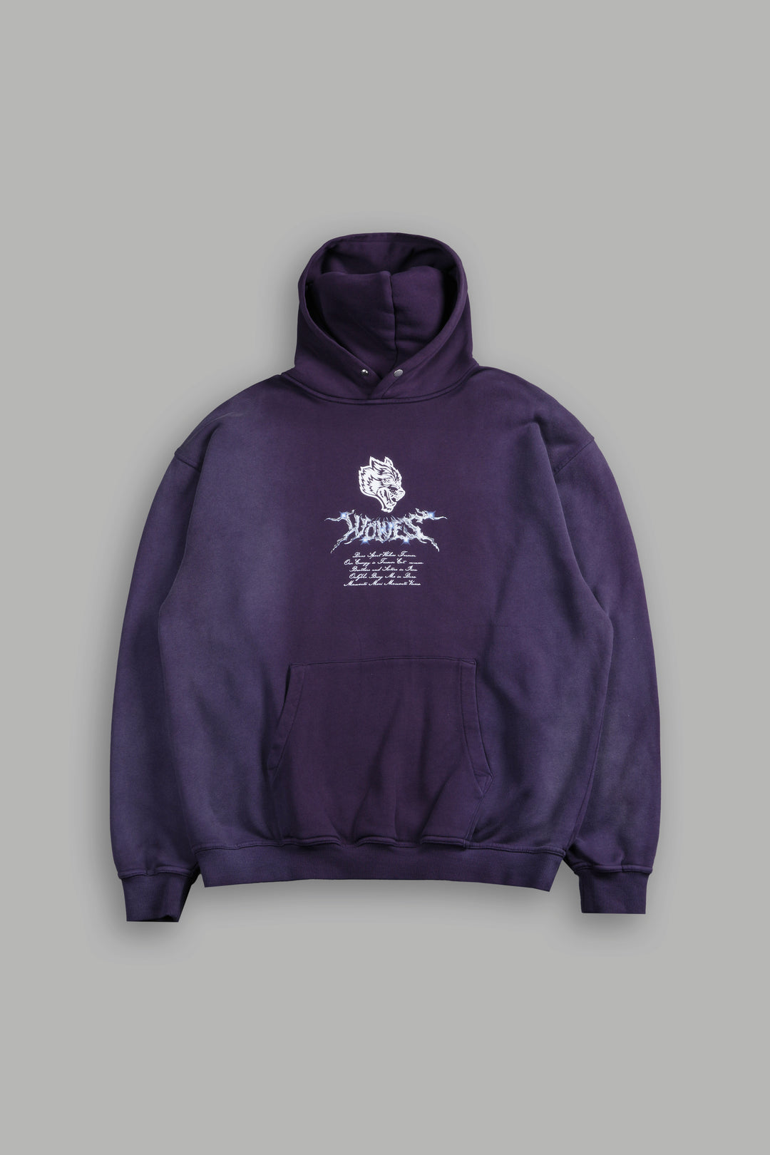 Iron Moth "Pierce" Hoodie in Phantom Purple Inverted Sun Fade