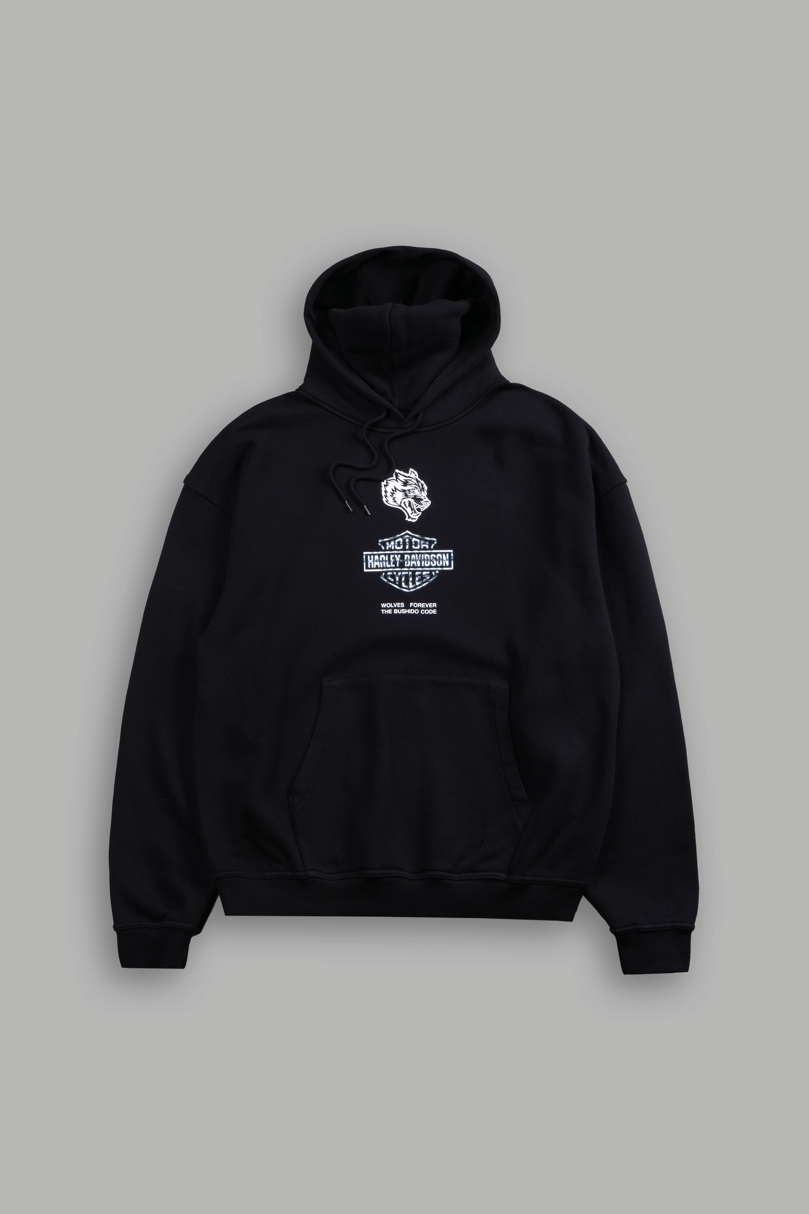 Skulls & Steel Bishop Hoodie in Black