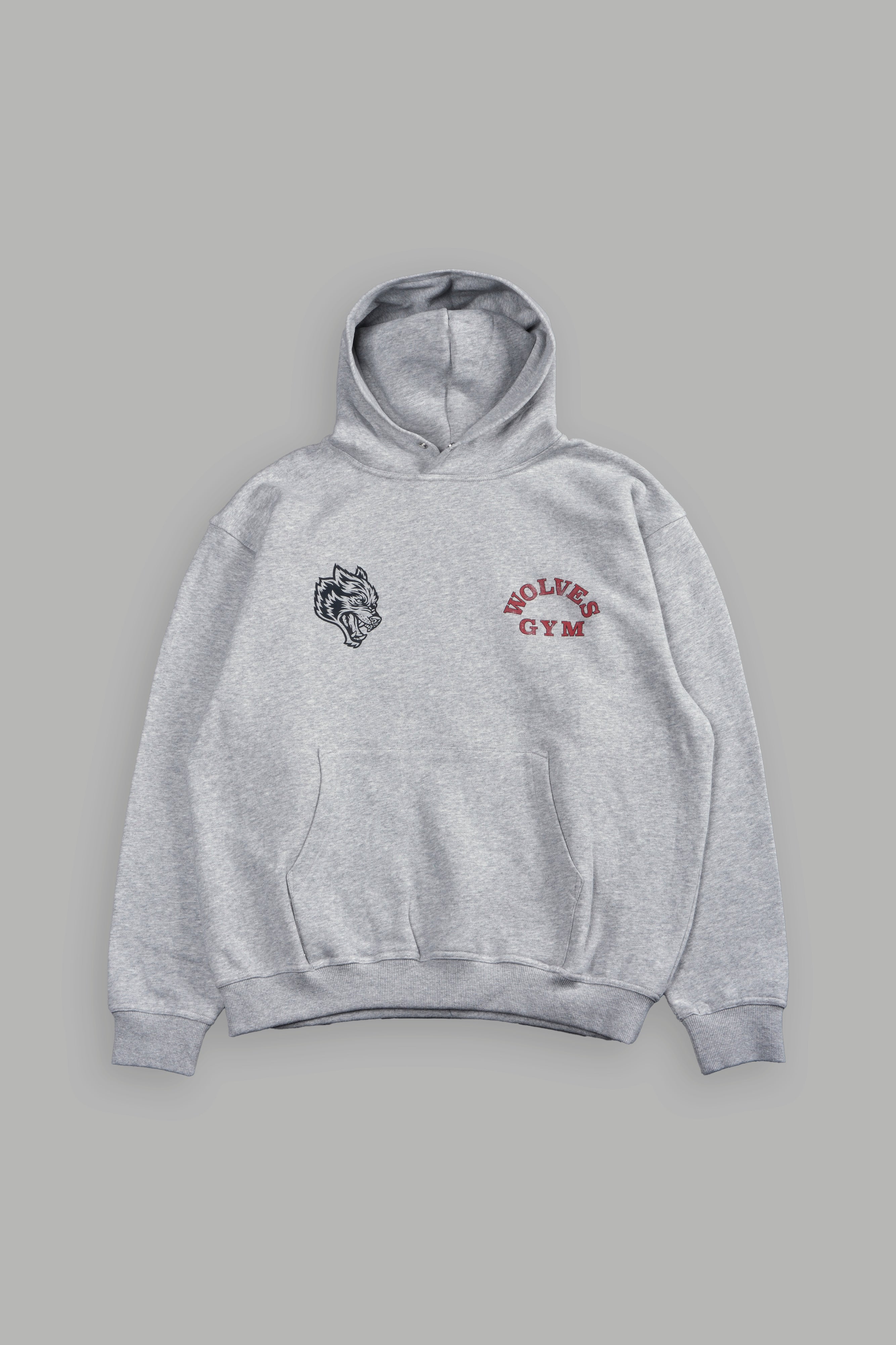 Wolves Gym V2 "Pierce" Hoodie in Light Athletic Gray