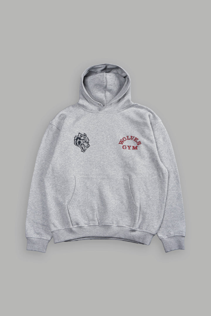 Wolves Gym V2 "Pierce" Hoodie in Light Athletic Gray