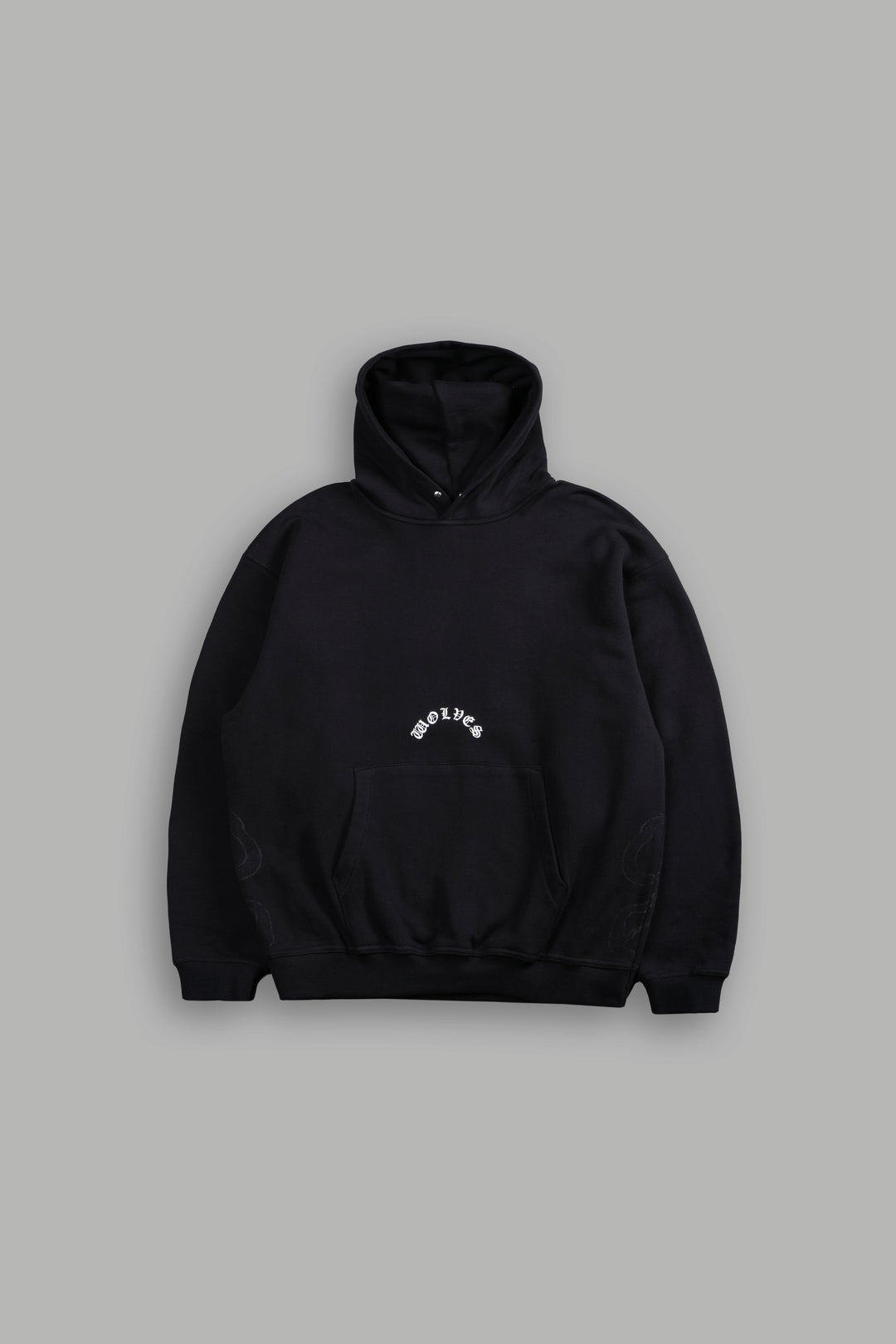 Wolves Never Back Down "Pierce" Hoodie in Black