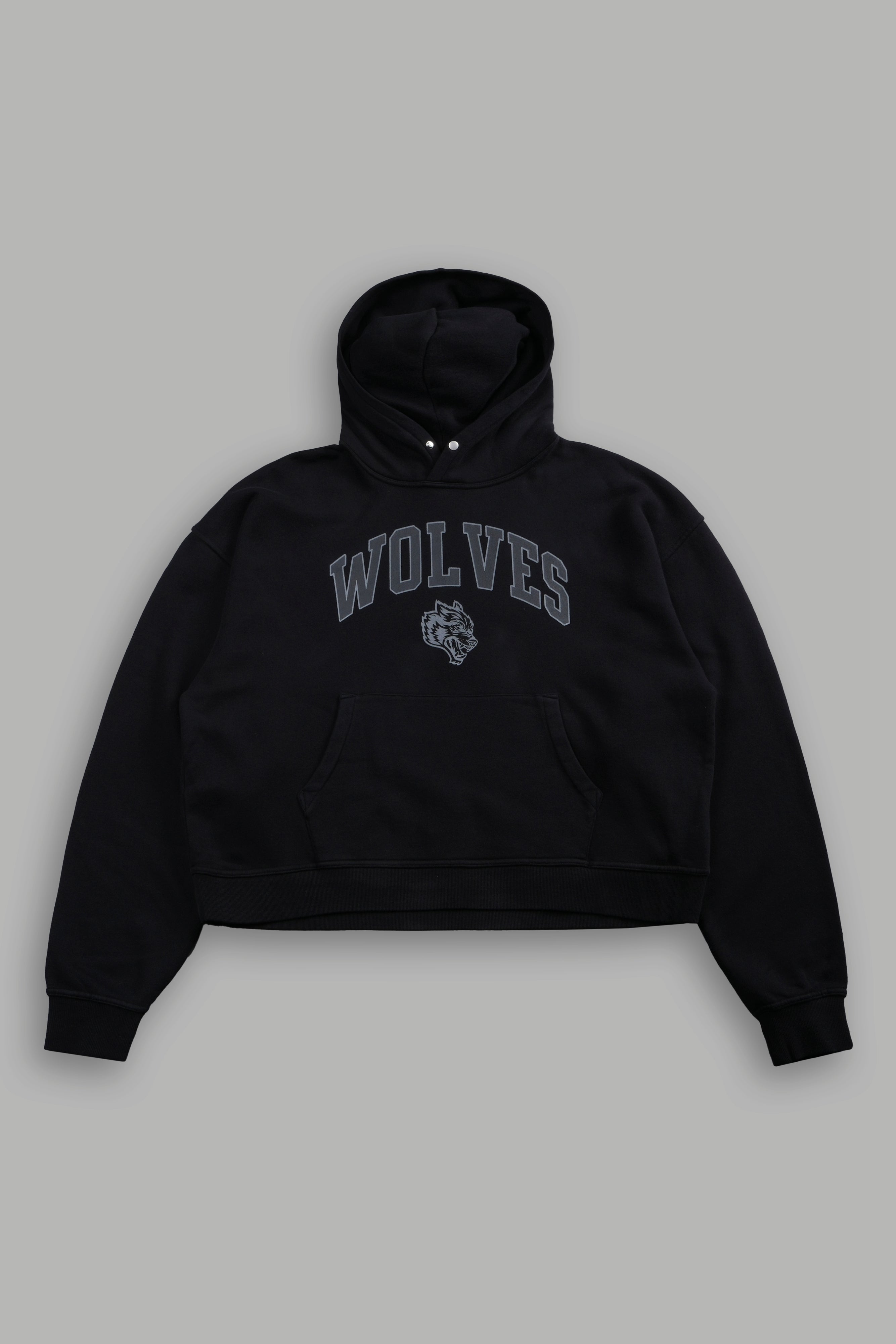 Loyalty Frvr Box Cut Pierce Hoodie in Black