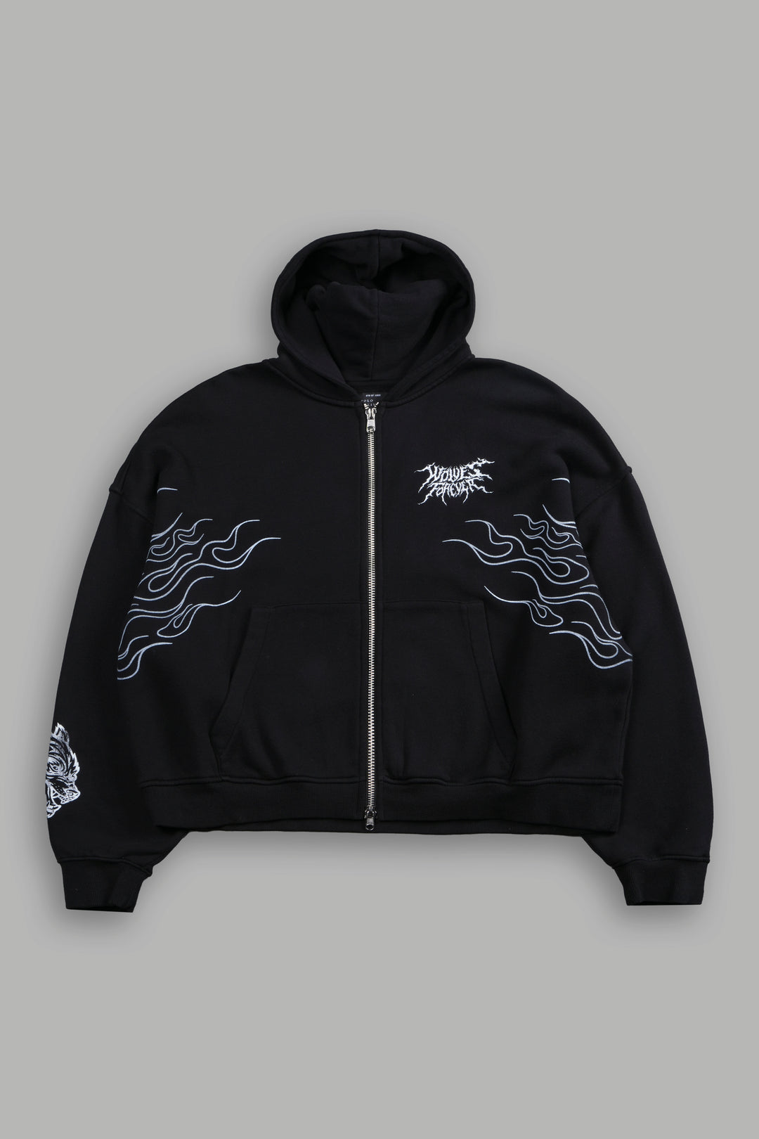S-Rank Vex Double Zip Hoodie in Black