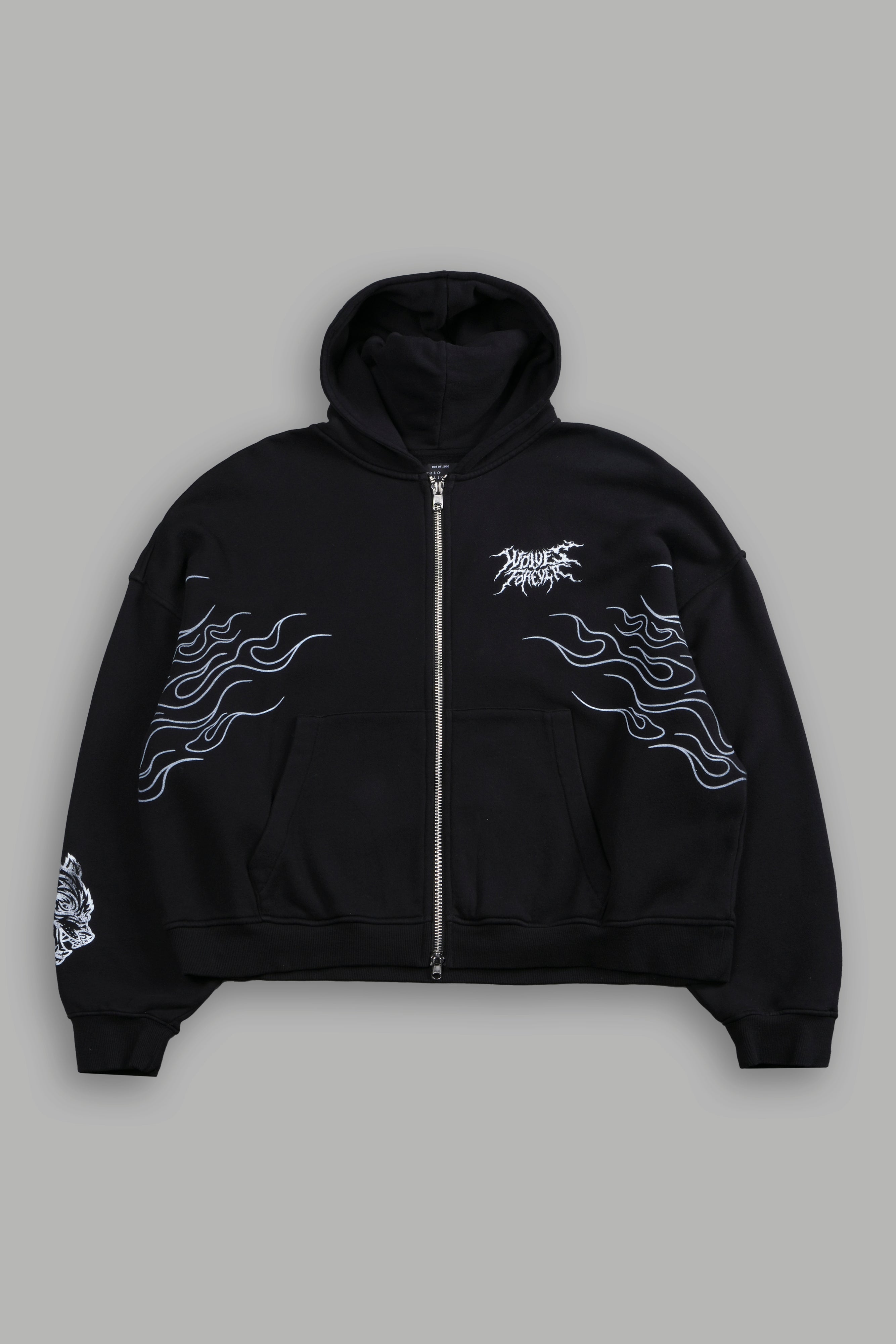 S-Rank Vex Double Zip Hoodie in Black