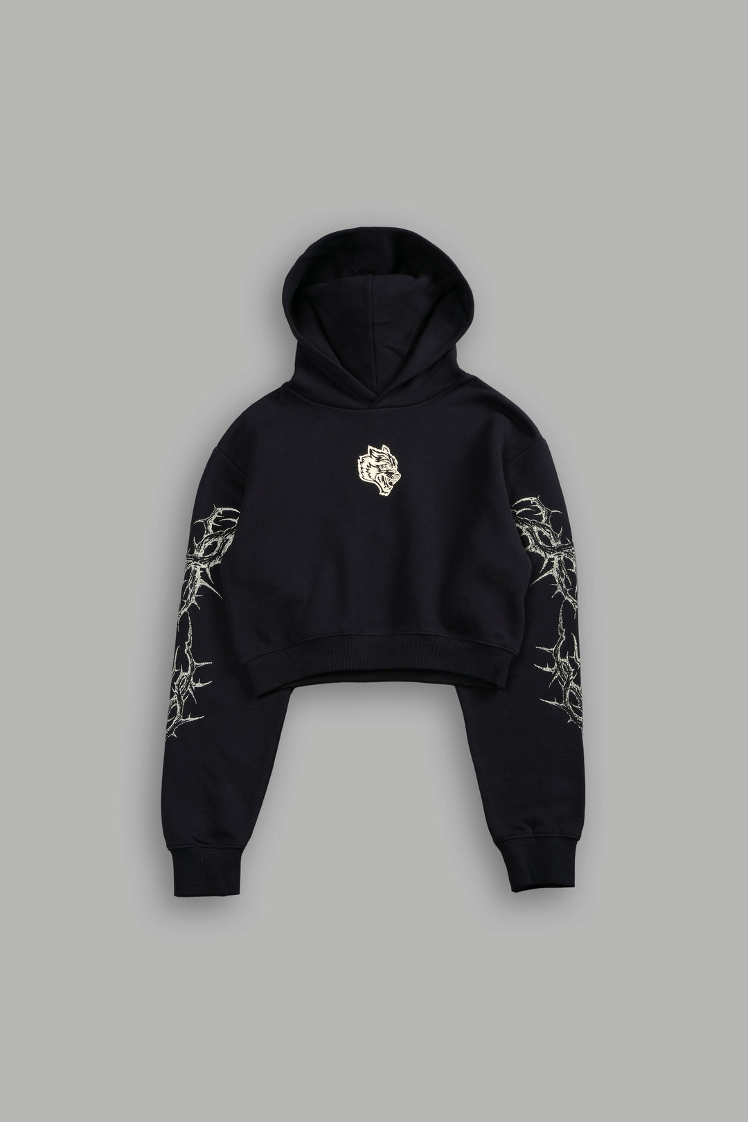 Thorns Rose Hoodie in Black