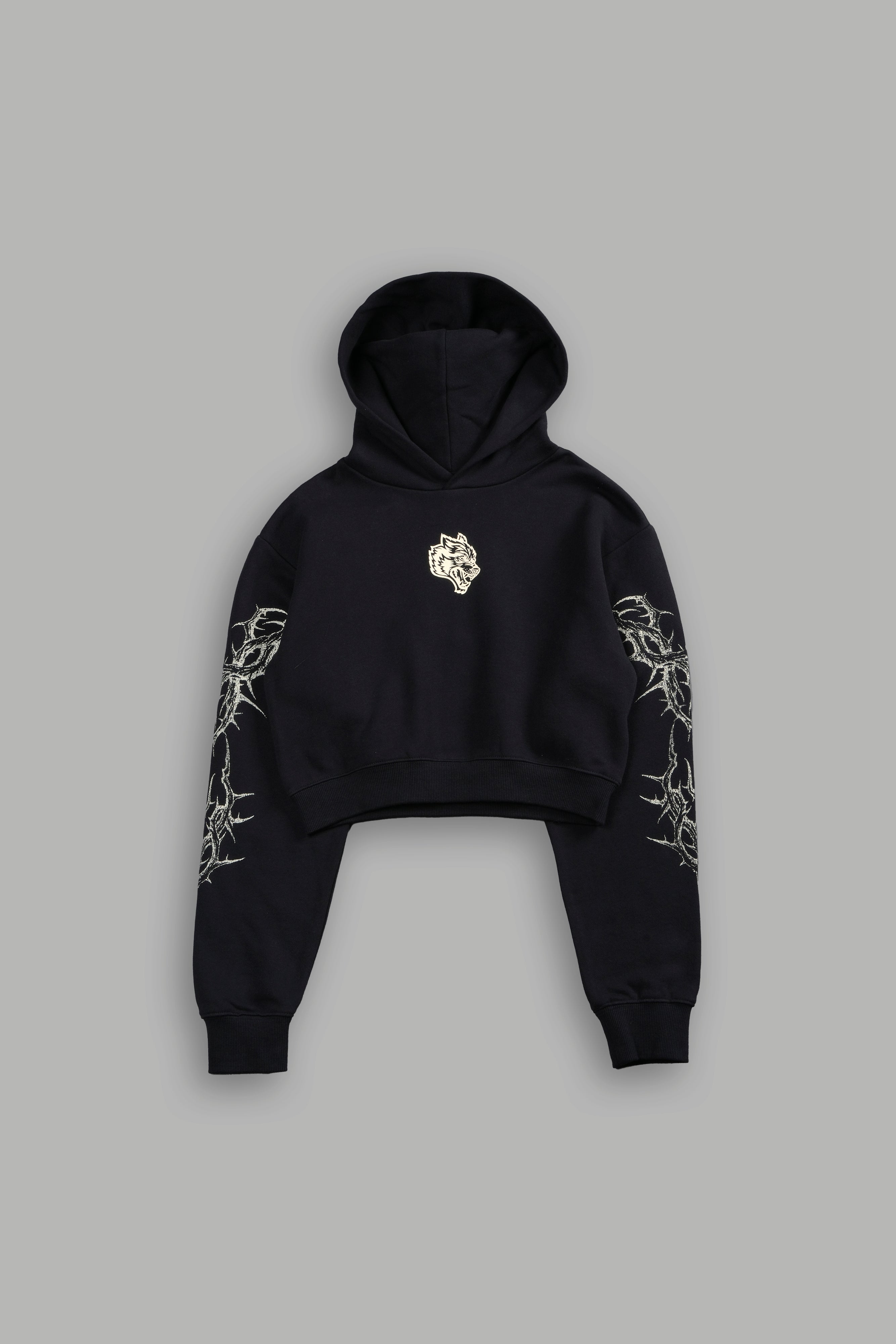 Thorns Rose Hoodie in Black