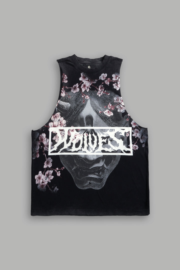 Oni Sakura "Tommy" Muscle Tee in Black