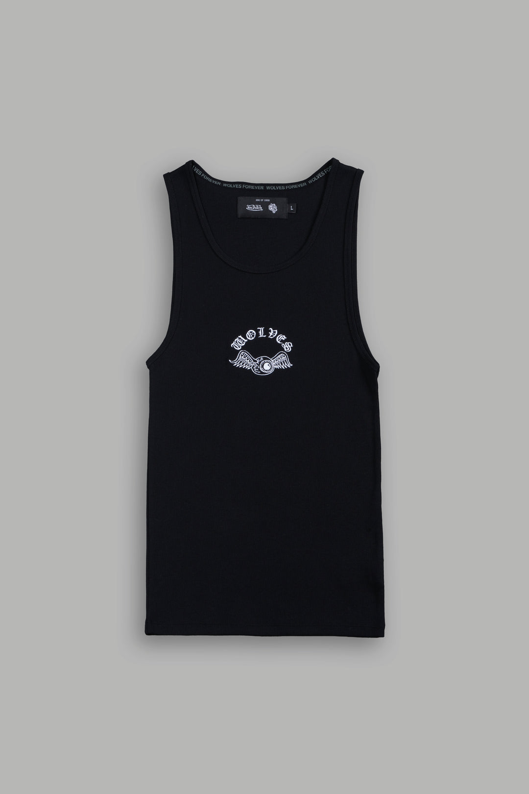 VD Chopper Ribbed Tank V2 in Black