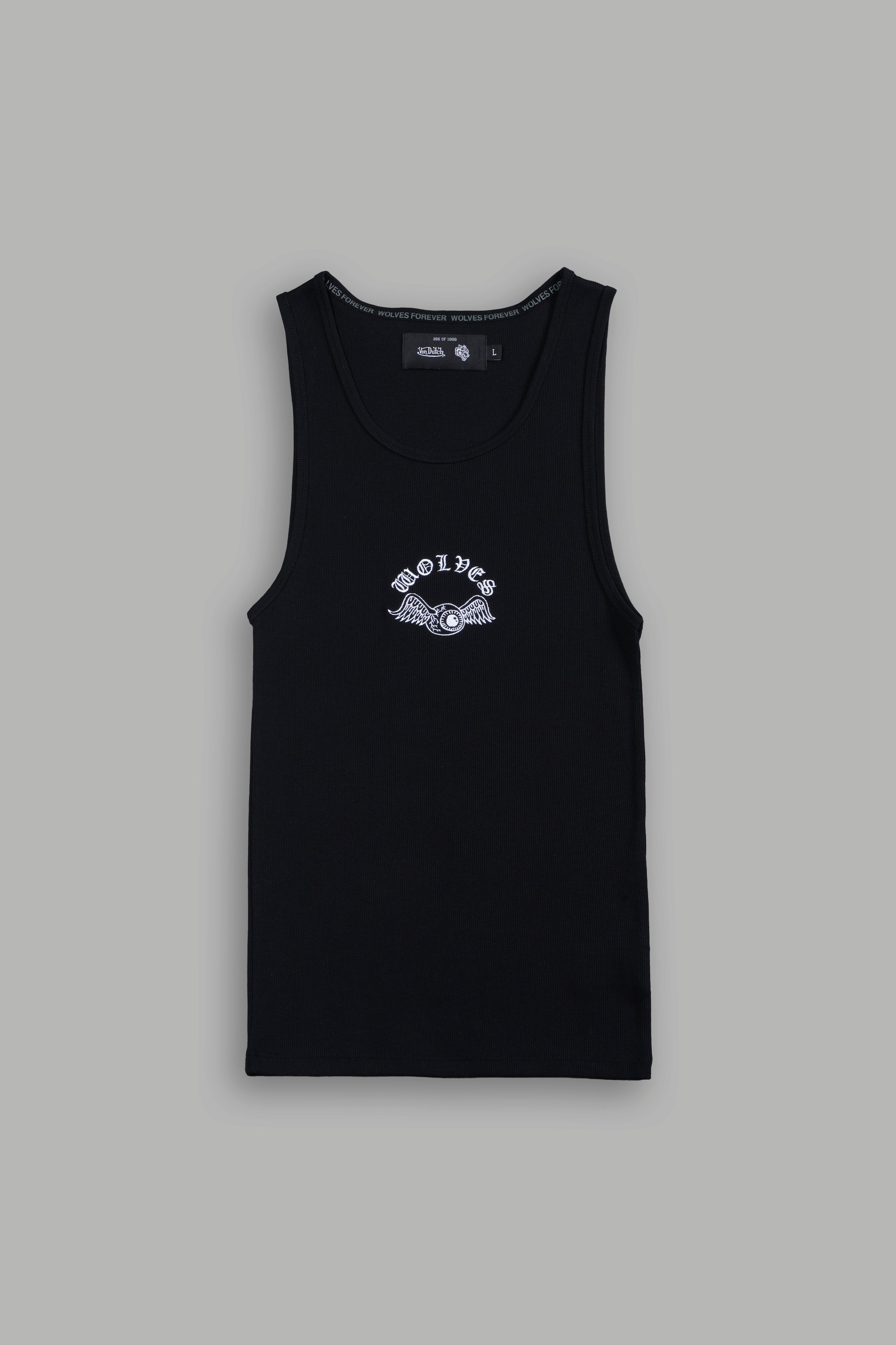 VD Chopper Ribbed Tank V2 in Black