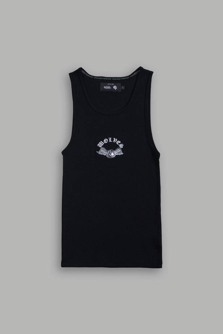 VD Chopper Ribbed Tank V2 in Black