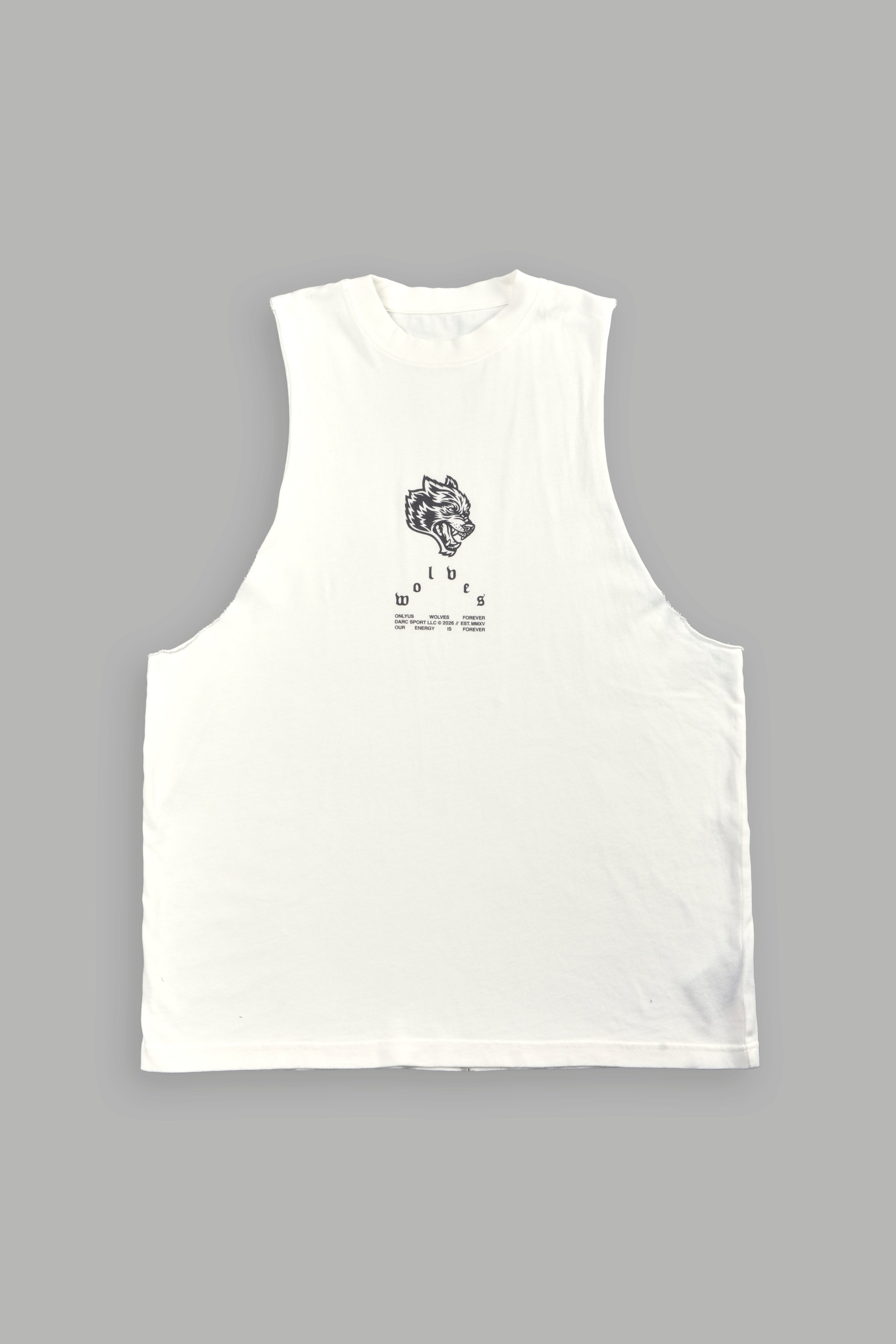 Half Mask Tommy Muscle Tee in Cream