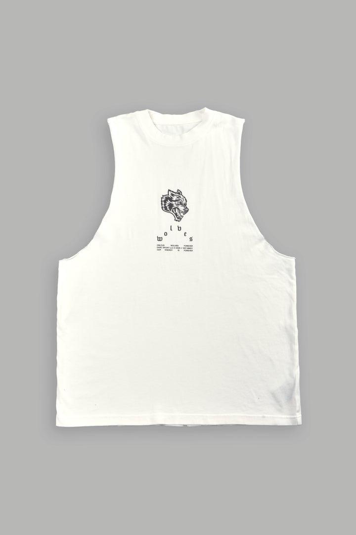 Half Mask Tommy Muscle Tee in Cream