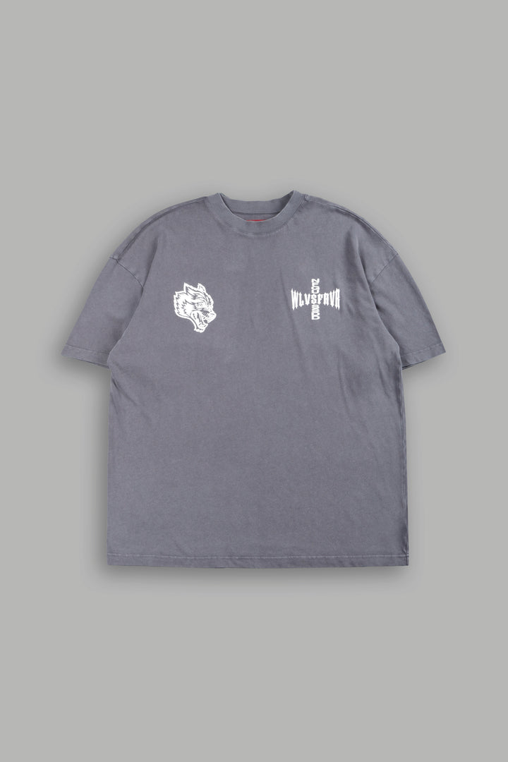 All Of Us 1 Of 500 Premium Oversized Tee In Slate Gray