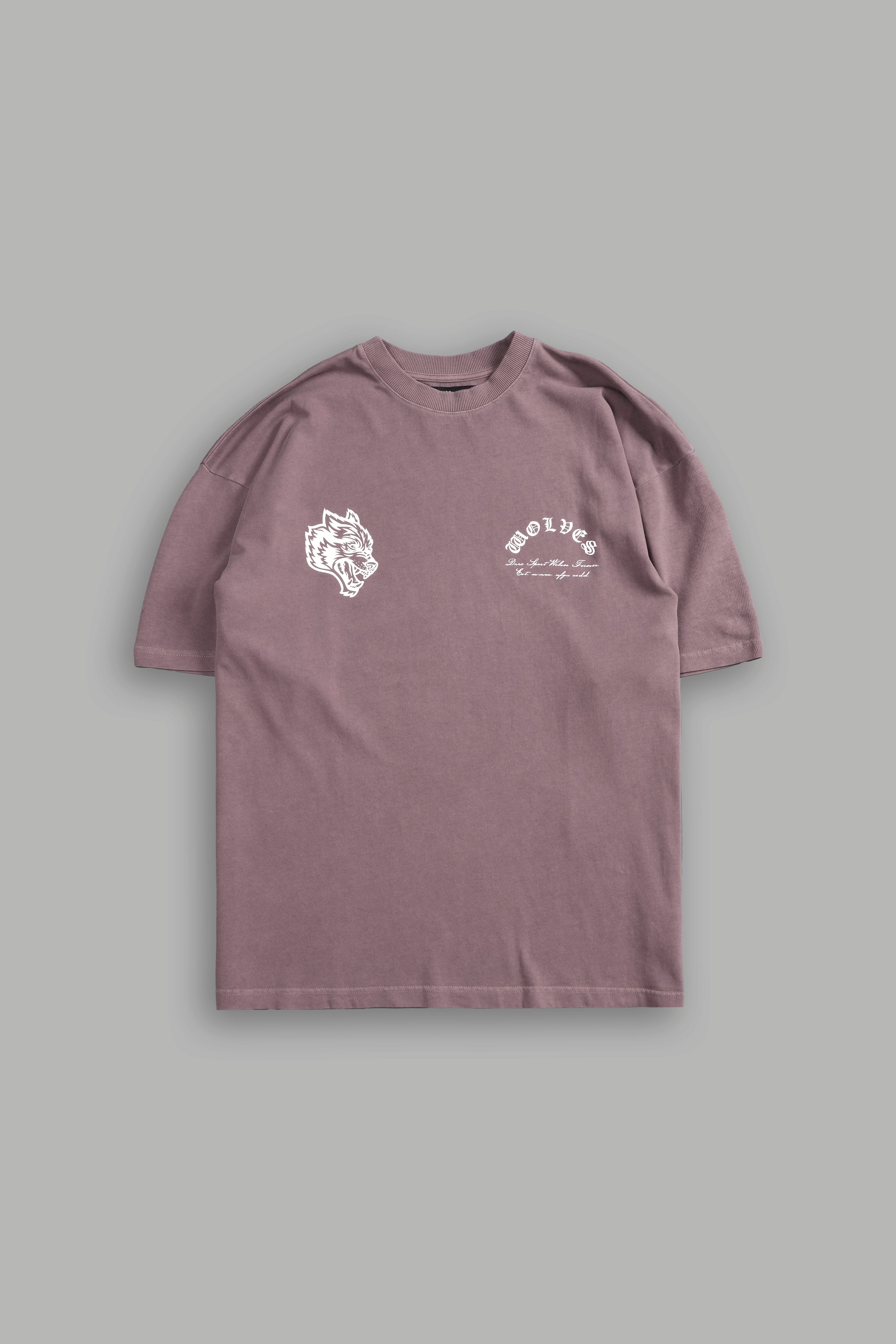 Hall Of The Slain "Premium" Oversized Tee in Mauve