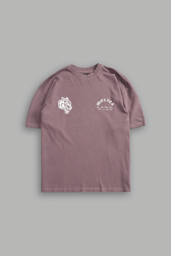 Hall Of The Slain "Premium" Oversized Tee in Mauve