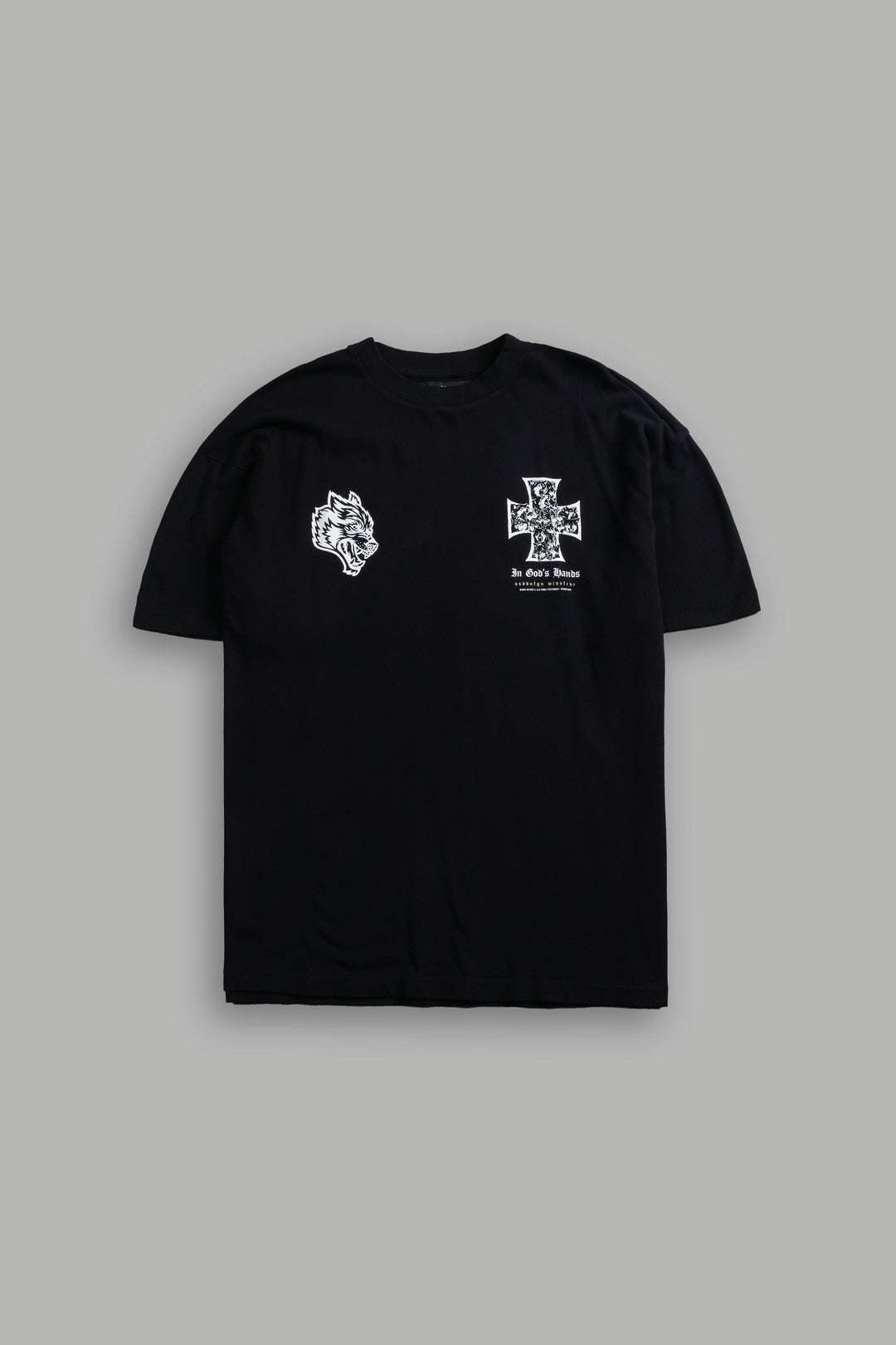 Iron Wolf Pack "Premium" Oversized Tee in Black