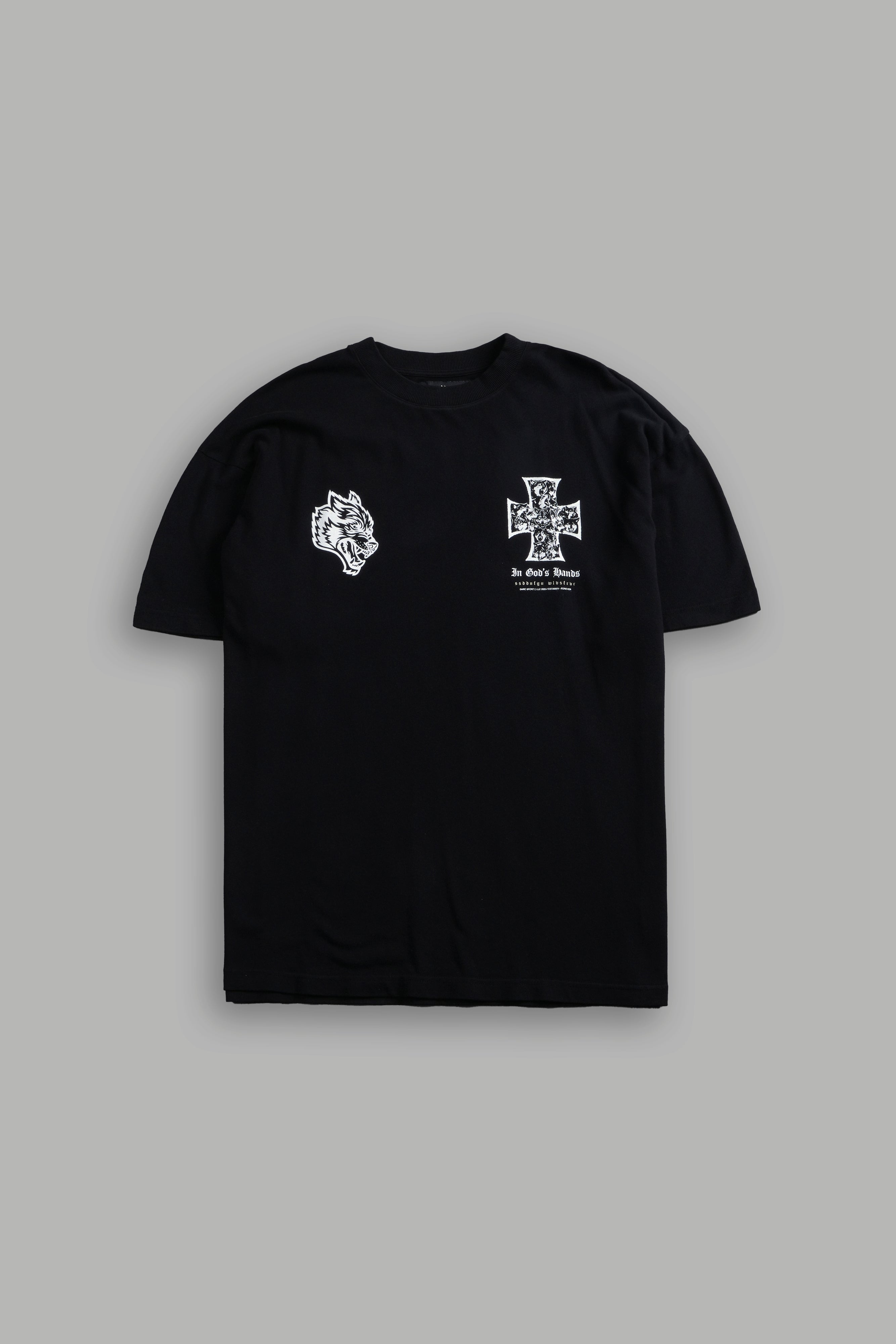 Iron Wolf Pack "Premium" Oversized Tee in Black