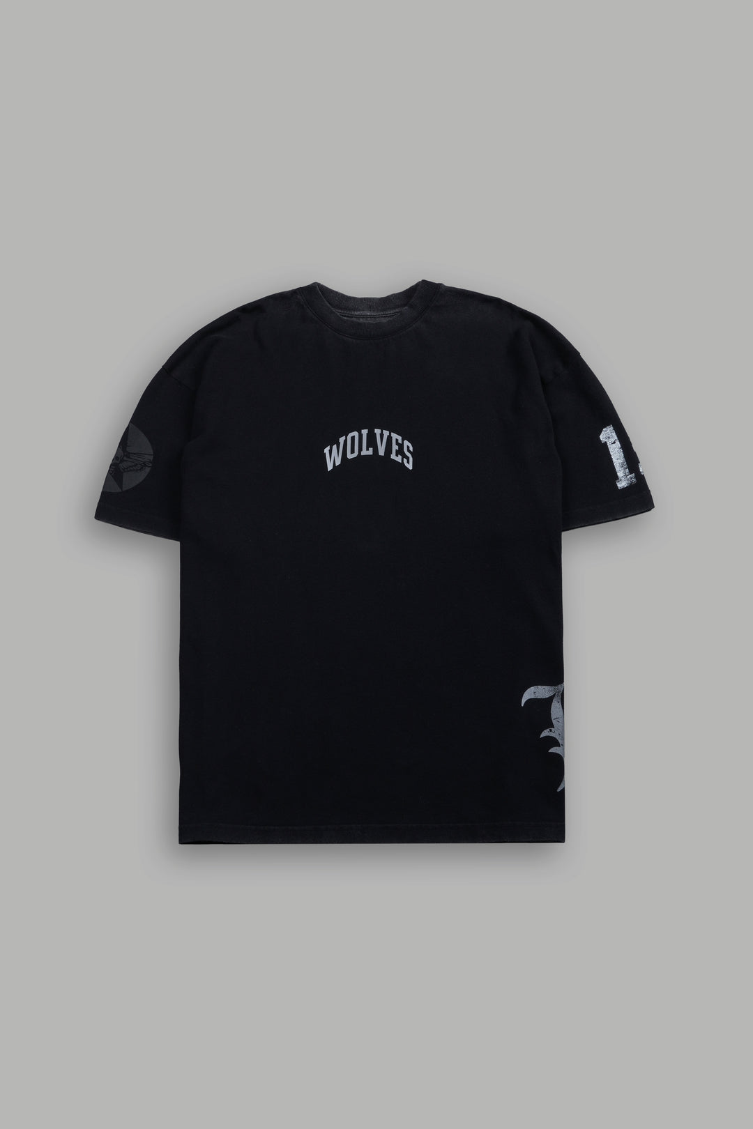 La Ca Frvr Premium Oversized Tee in Black