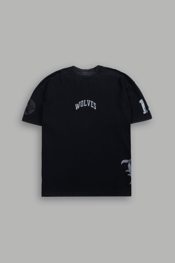 La Ca Frvr Premium Oversized Tee in Black