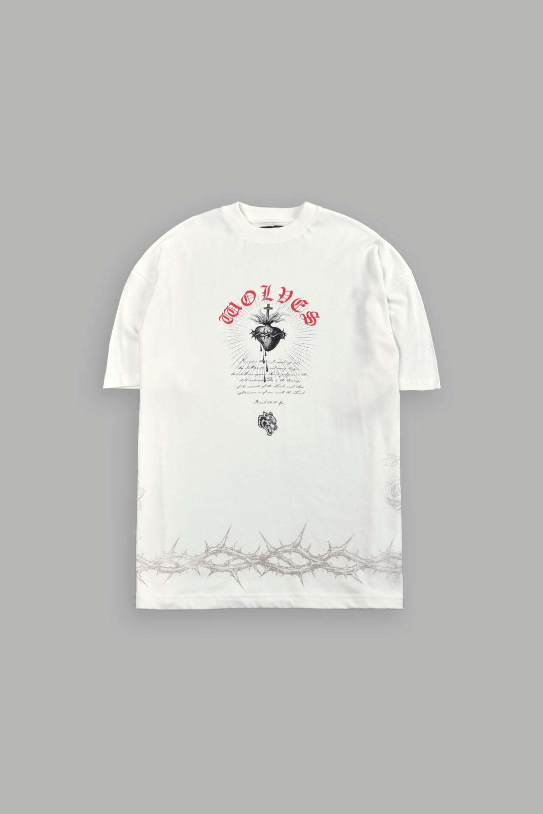 Sanctified Premium Oversized Tee in Cream