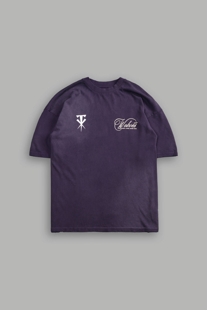 (1 OF 500) From The Grave "Premium" Oversized Tee in Phantom Purple Sun Fade