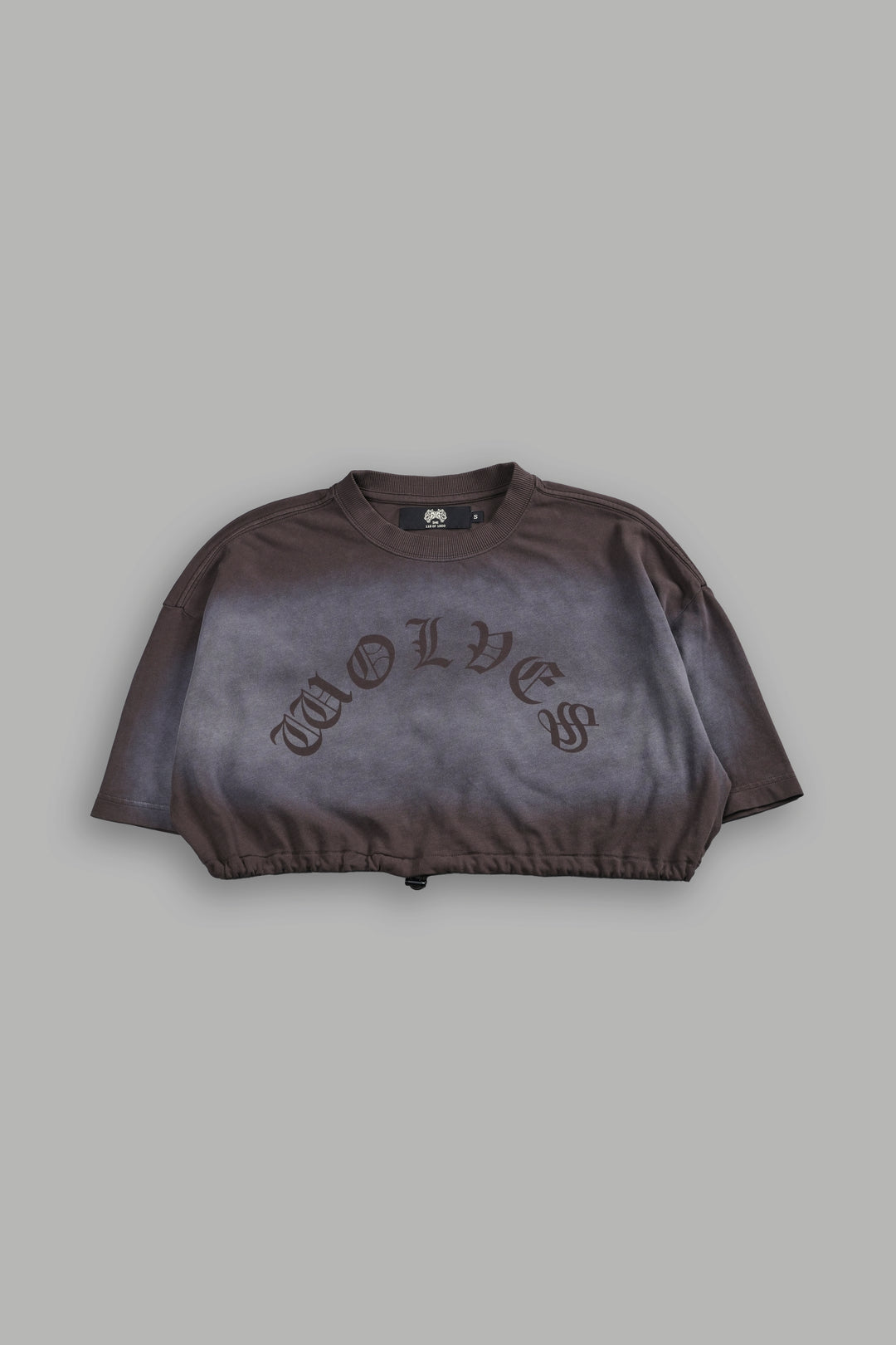 Chopper Bungee Cropped Tee in Darc Brown Horizon Sun Fade