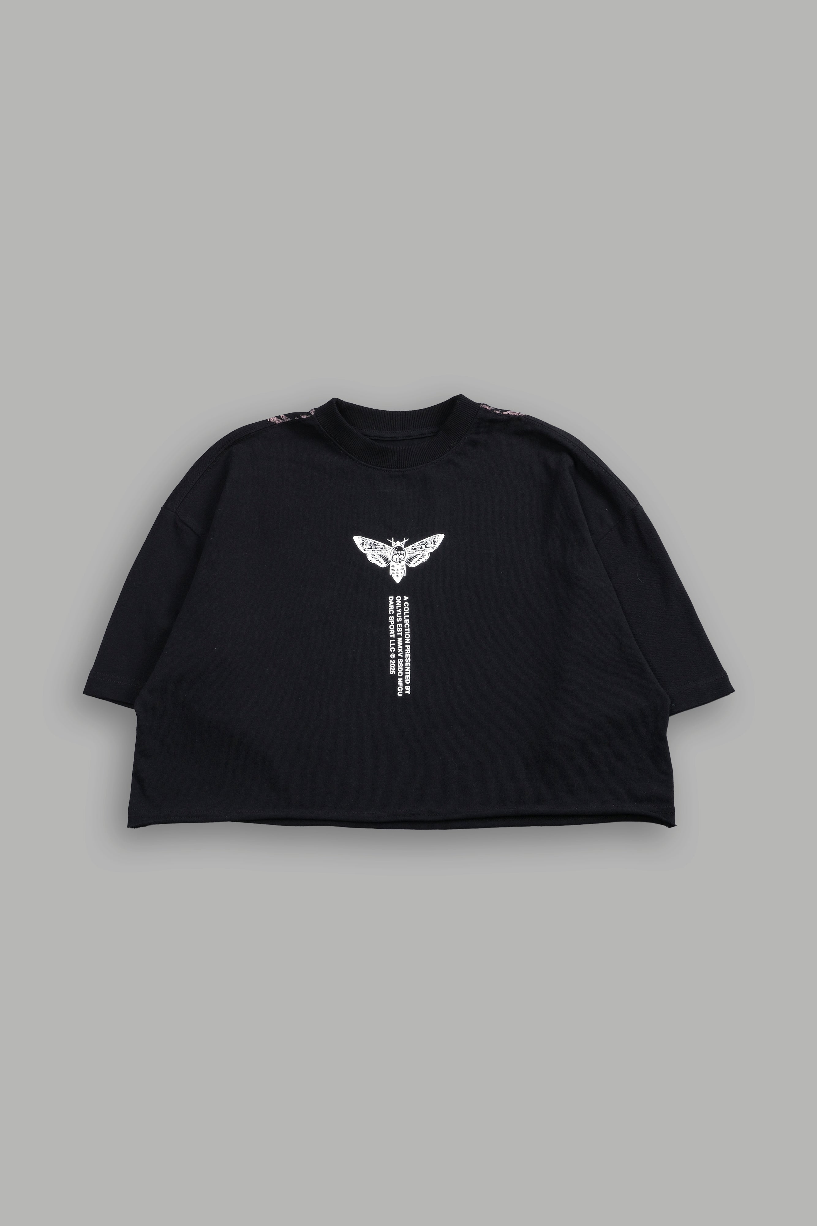 From The Top "Premium" Oversized (Cropped) Tee in Black