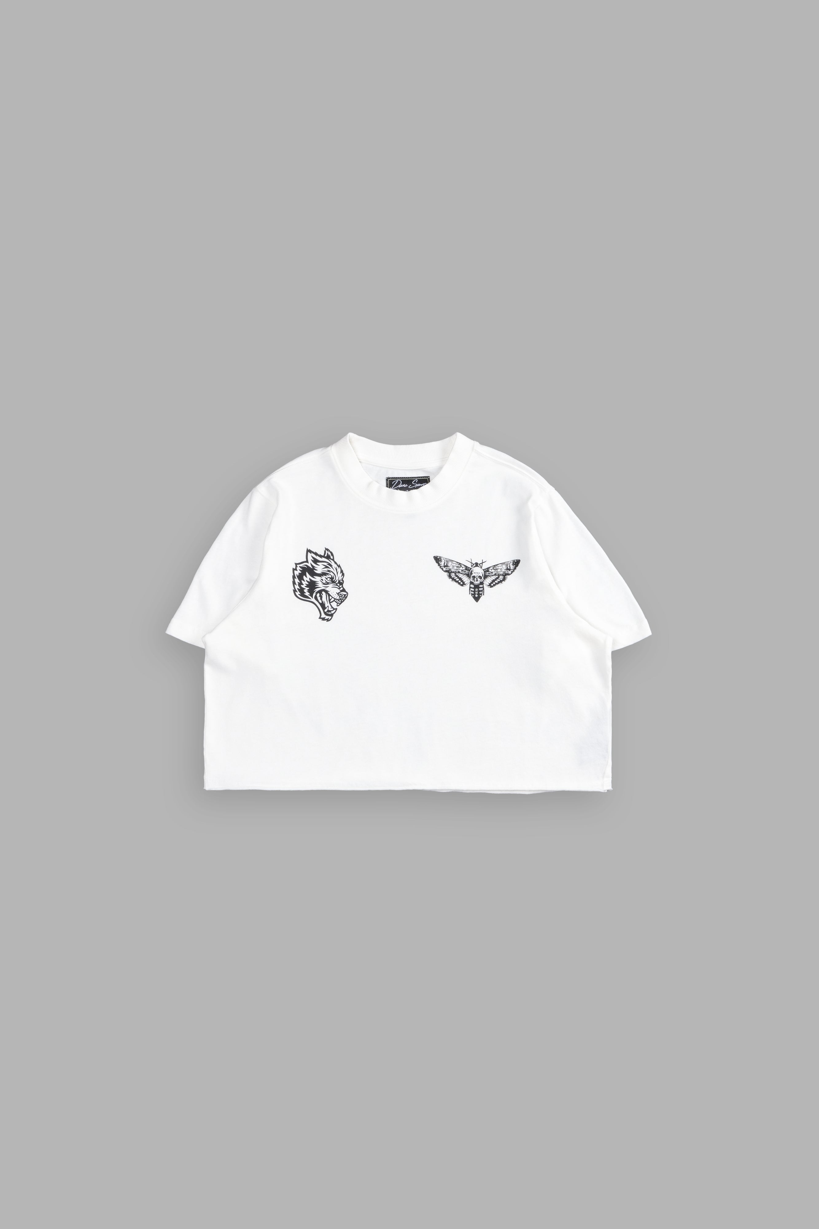 Life And Death "Premium Vintage" (Cropped) Tee in Cream