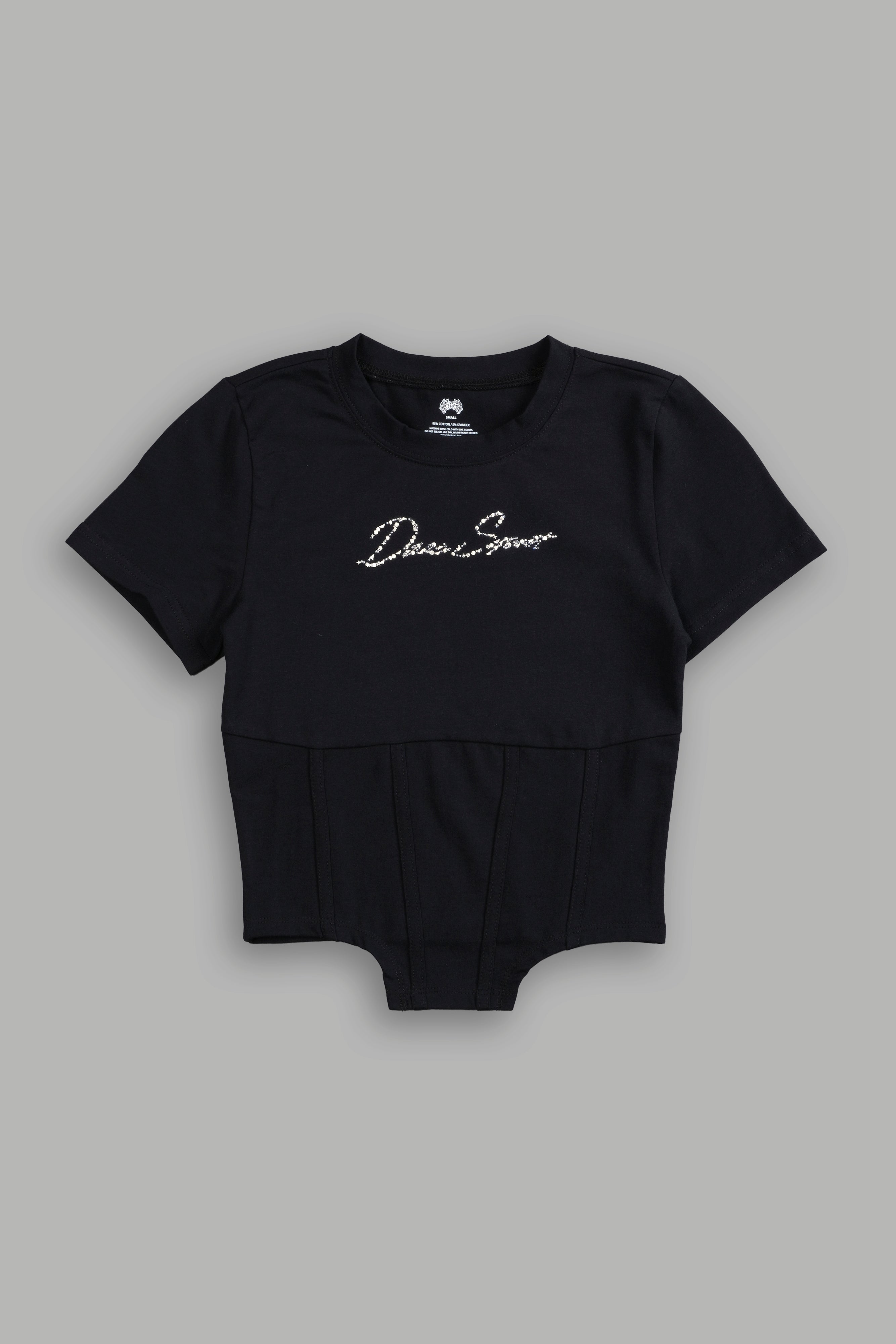 Darc Star Salem Corset Tee in Black