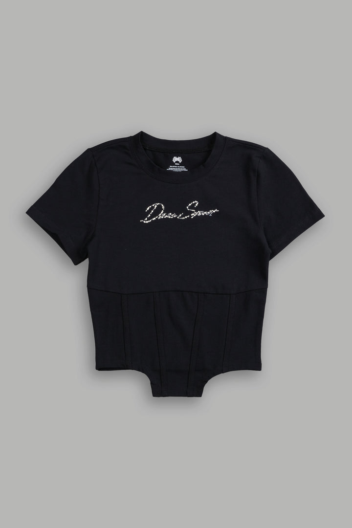 Darc Star Salem Corset Tee in Black