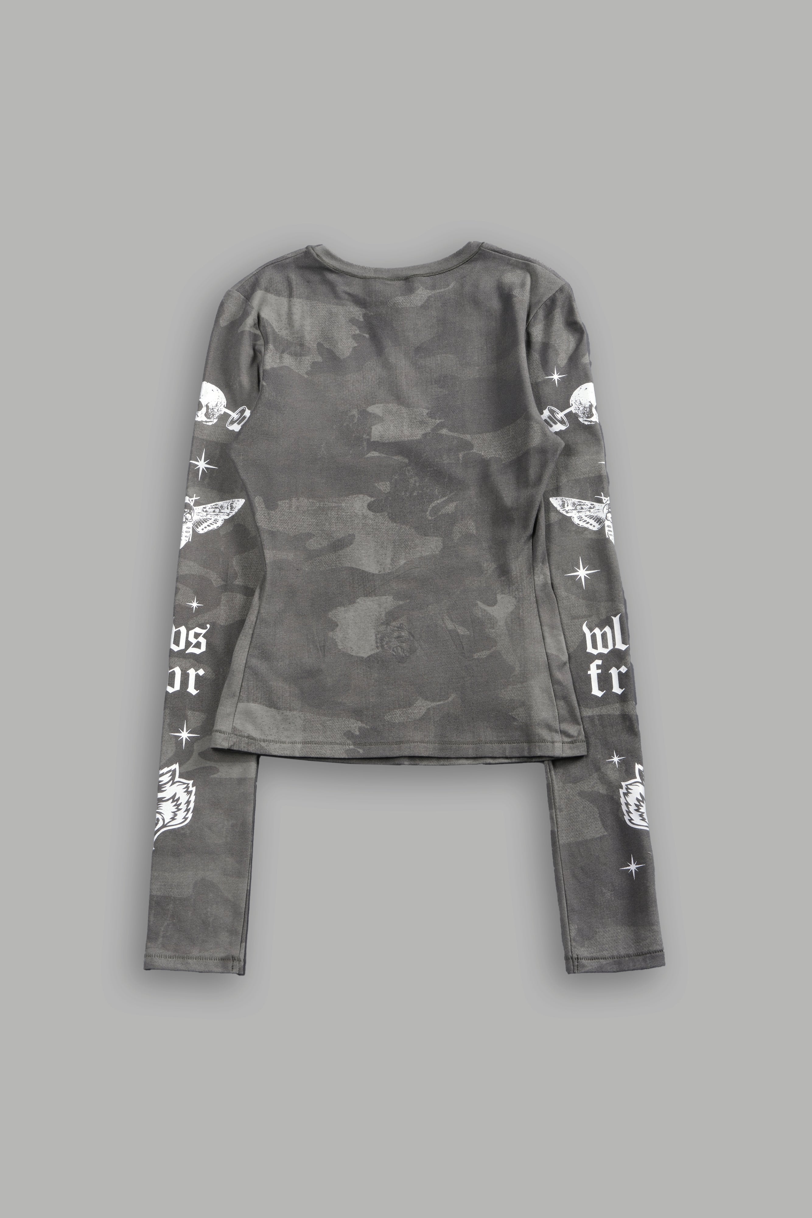 FRVR in the Stars "Eden" L/S Tee in Lush Vintage Woodland Camo