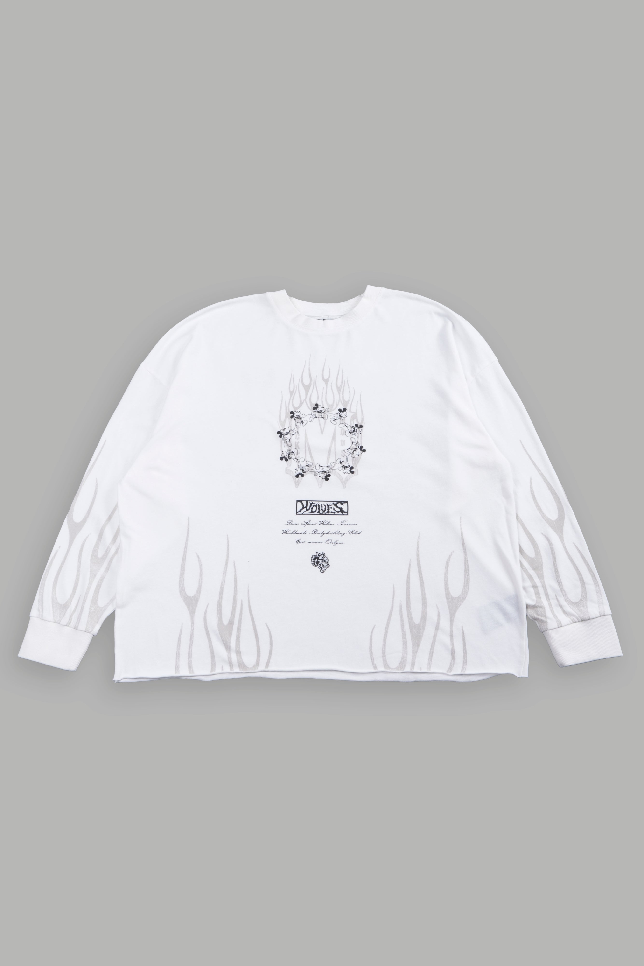 NICE to meet YOU Dearsシャツ 久遠 舞珠 Mickey Forever Premium Box Cut Ls Tee in Cream – DarcSport