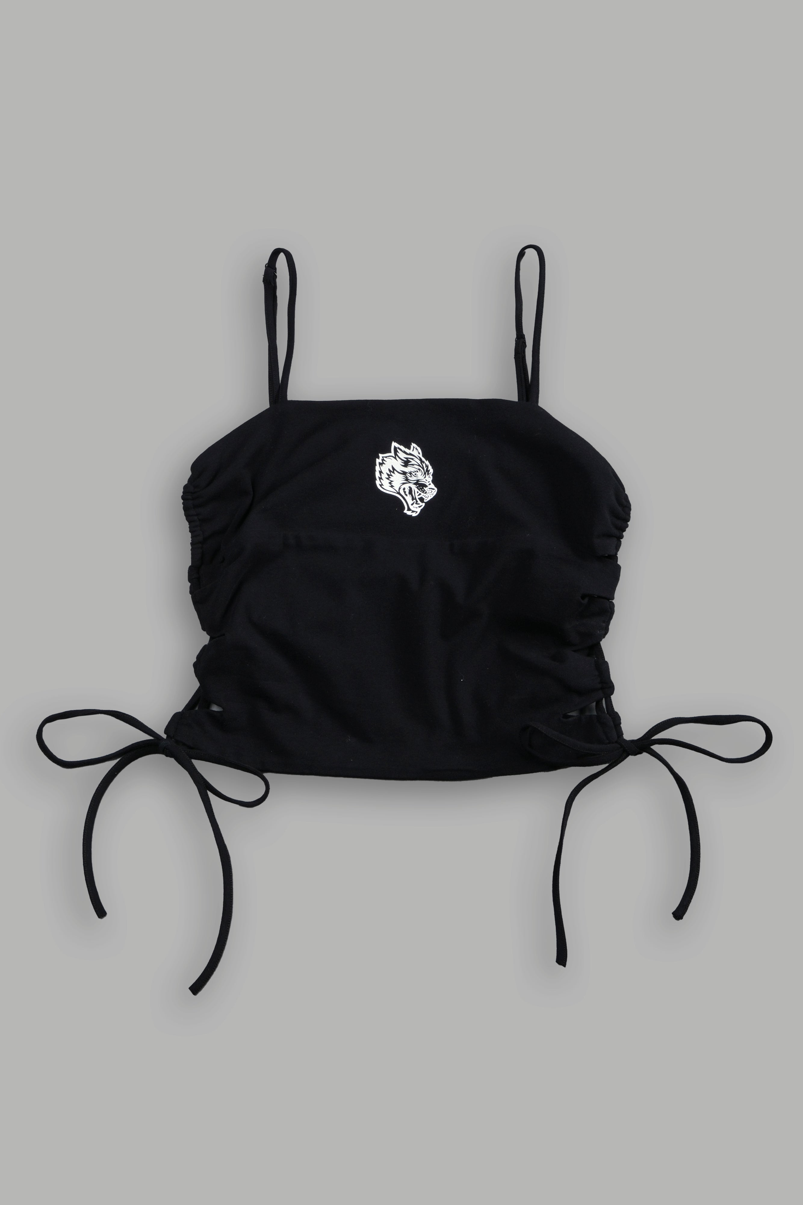Wolf Lauren Side Lace Cami in Black