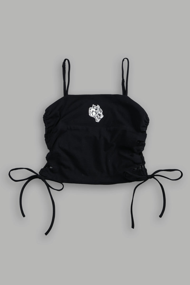 Wolf Lauren Side Lace Cami in Black